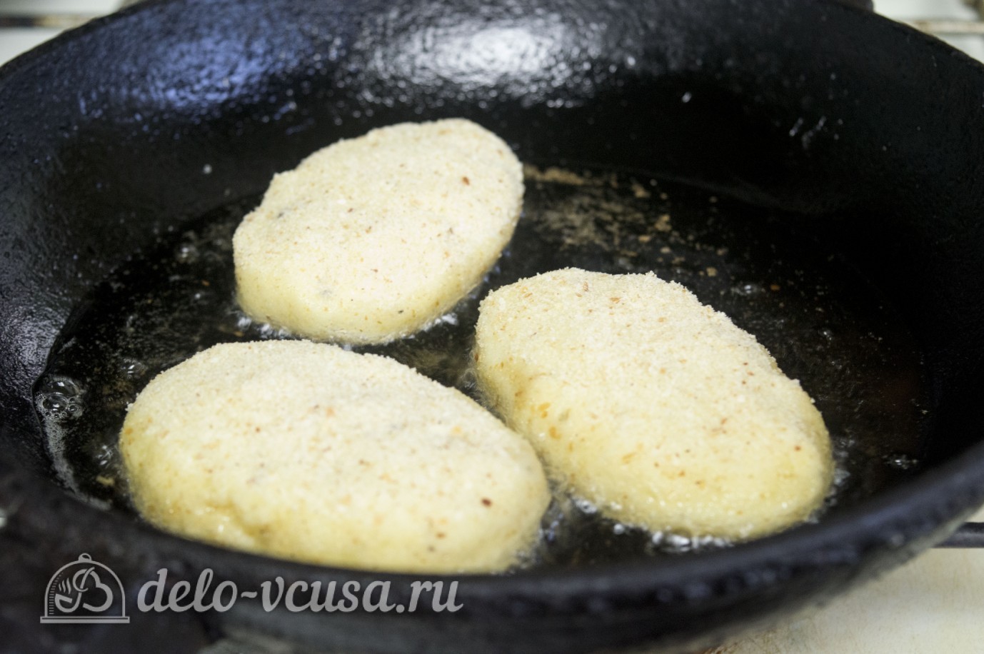 Шаг 10 приготовления Картофельные зразы с грибами и сыром