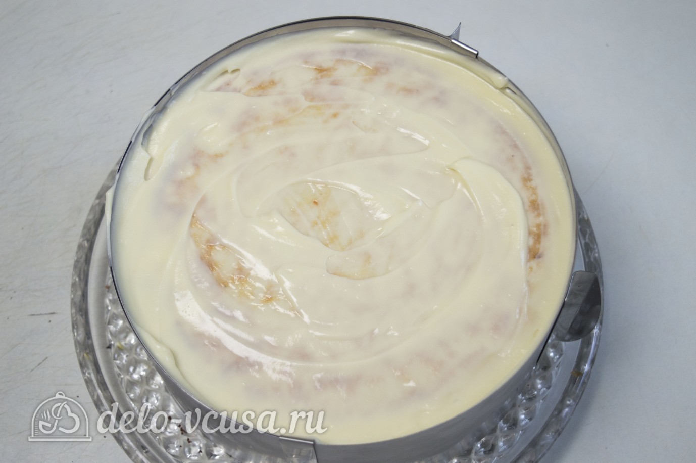 Шаг 10 приготовления Сметанный торт Мишка