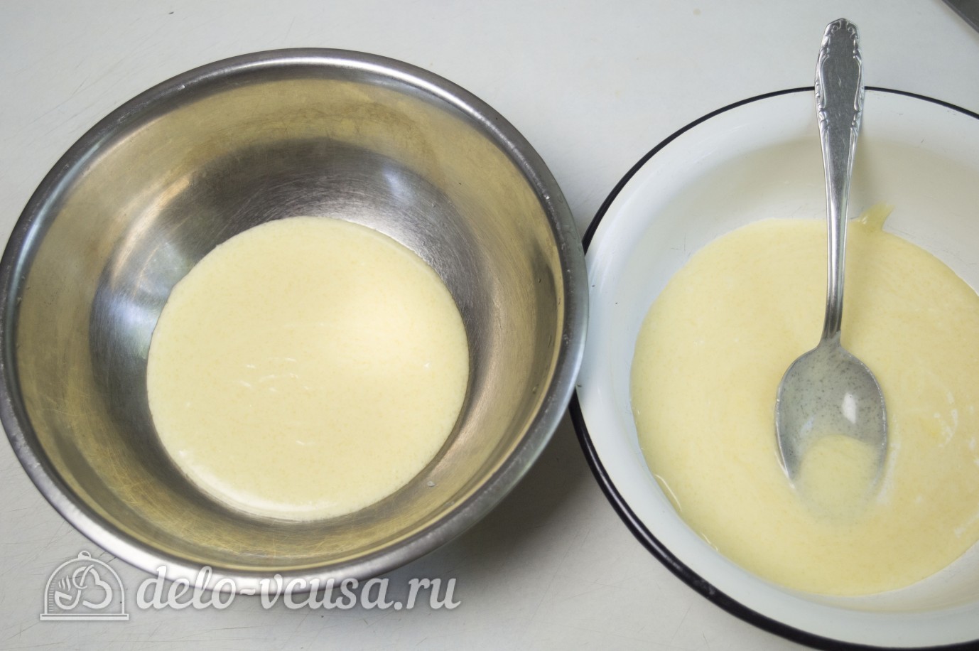 Шаг 2 приготовления Сметанный торт Мишка
