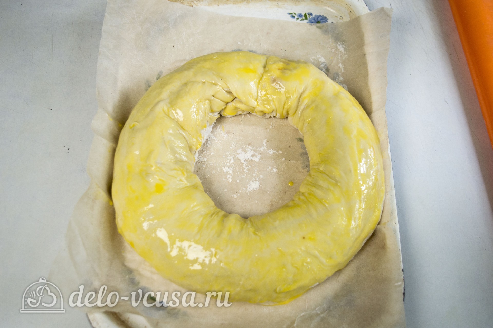 Шаг 6 приготовления Ханума с мясом и картофелем