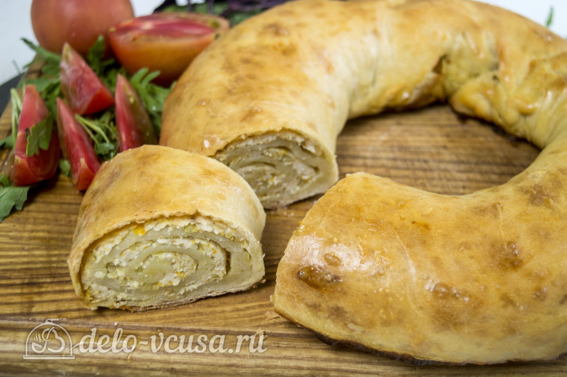 Шаг 8 приготовления Ханума с мясом и картофелем
