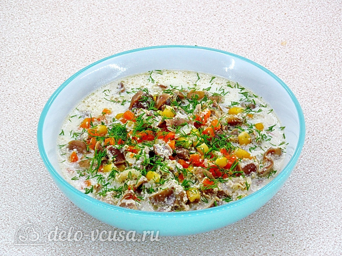 Шаг 5 приготовления Куриные желудки в мультиварке