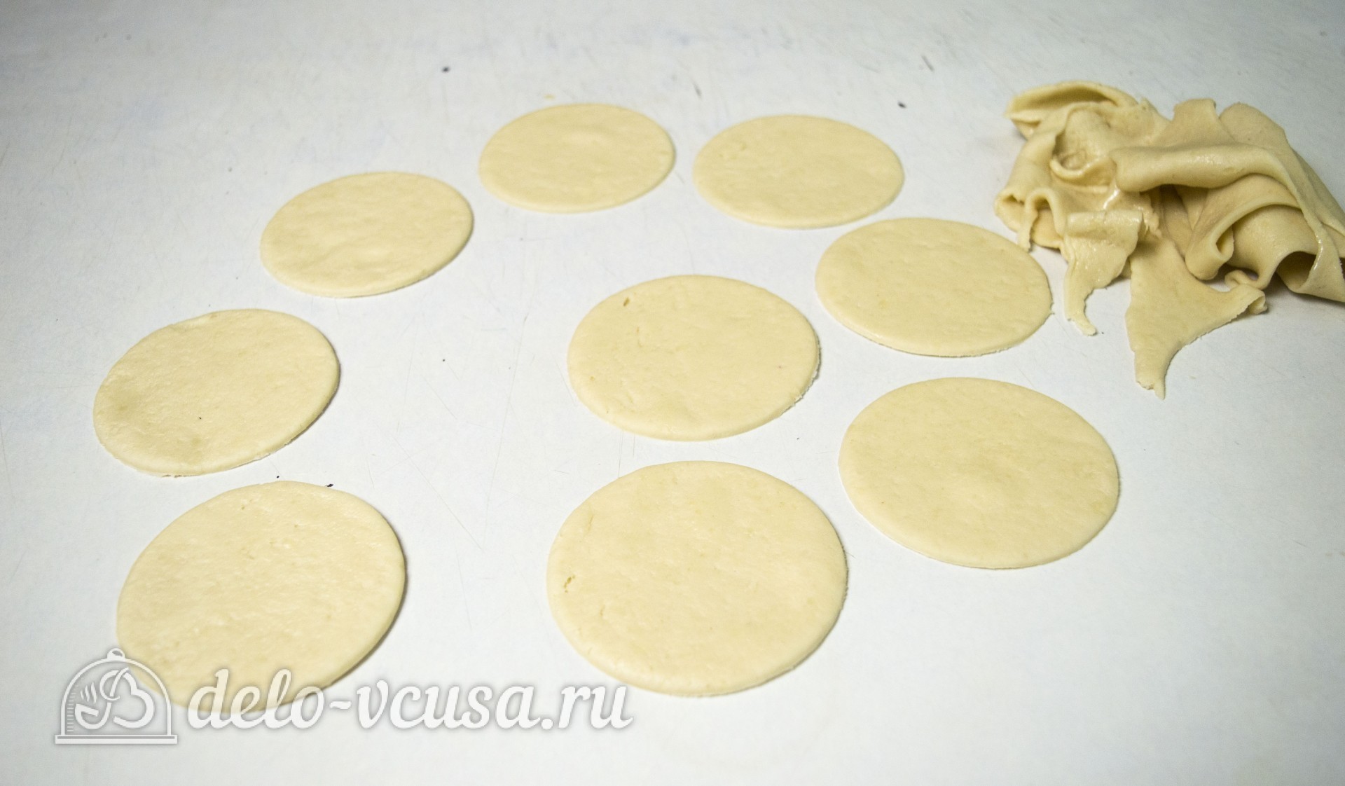 Шаг 8 приготовления Пирог Хризантема