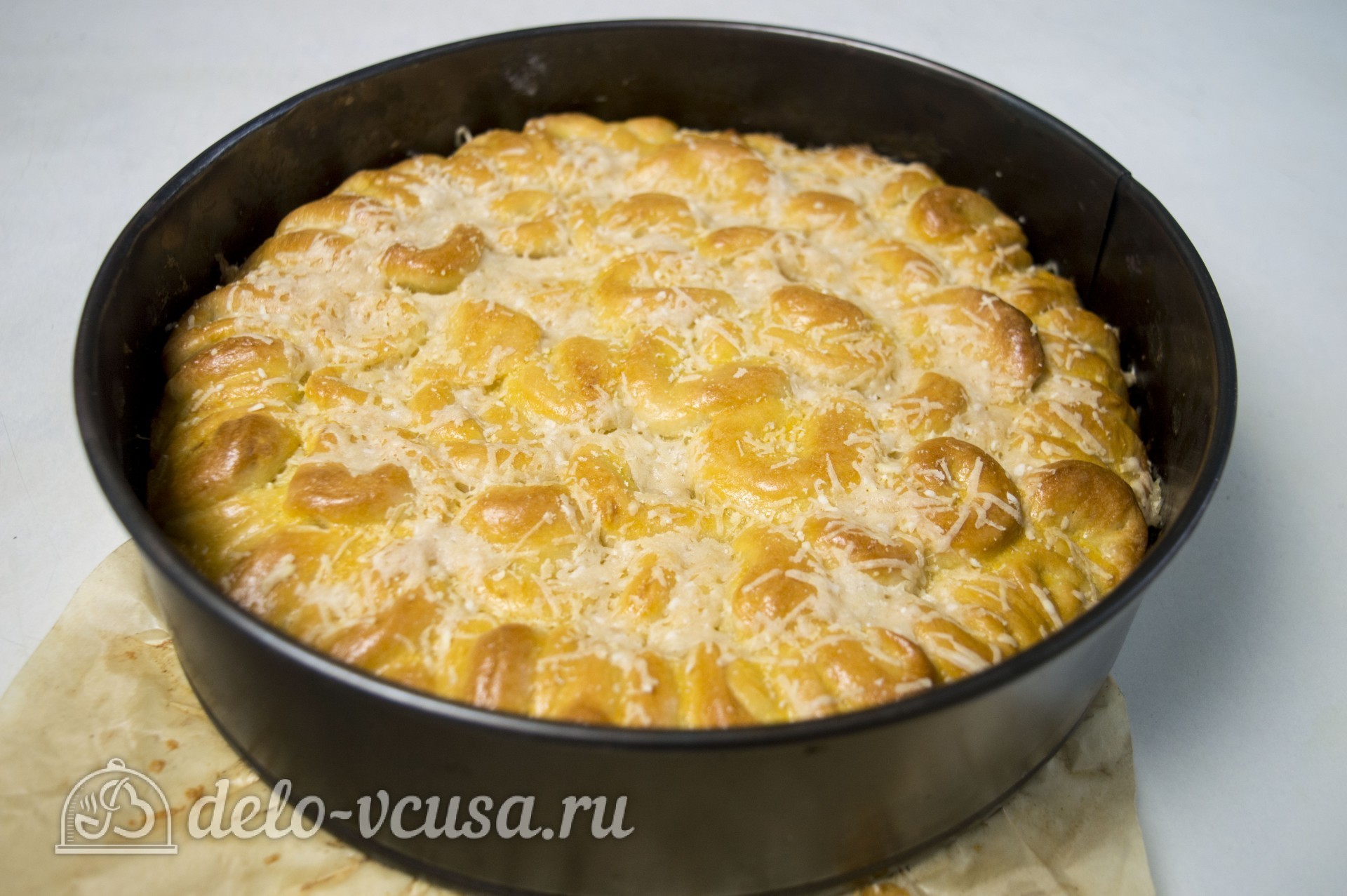 Шаг 11 приготовления Дрожжевые булочки с сыром