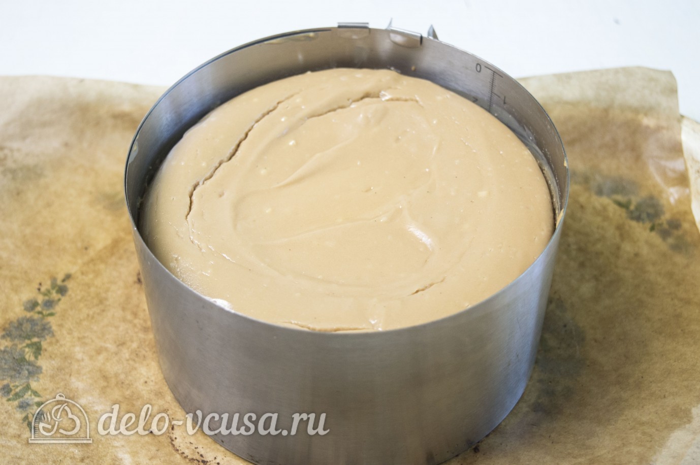 Шаг 6 приготовления Чизкейк с Нутеллой