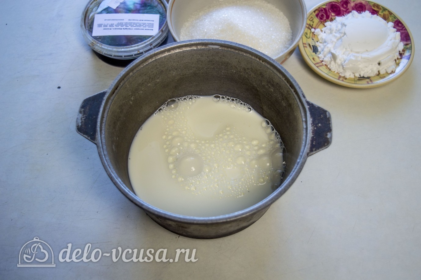 Шаг 6 приготовления Шоколадная молочная девочка