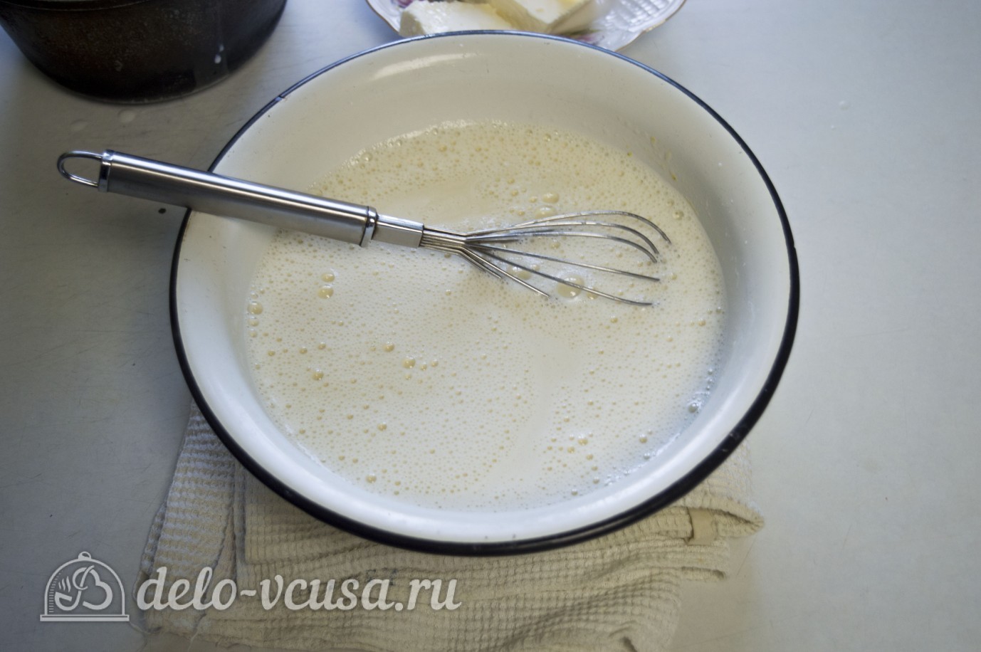 Шаг 9 приготовления Шоколадная молочная девочка