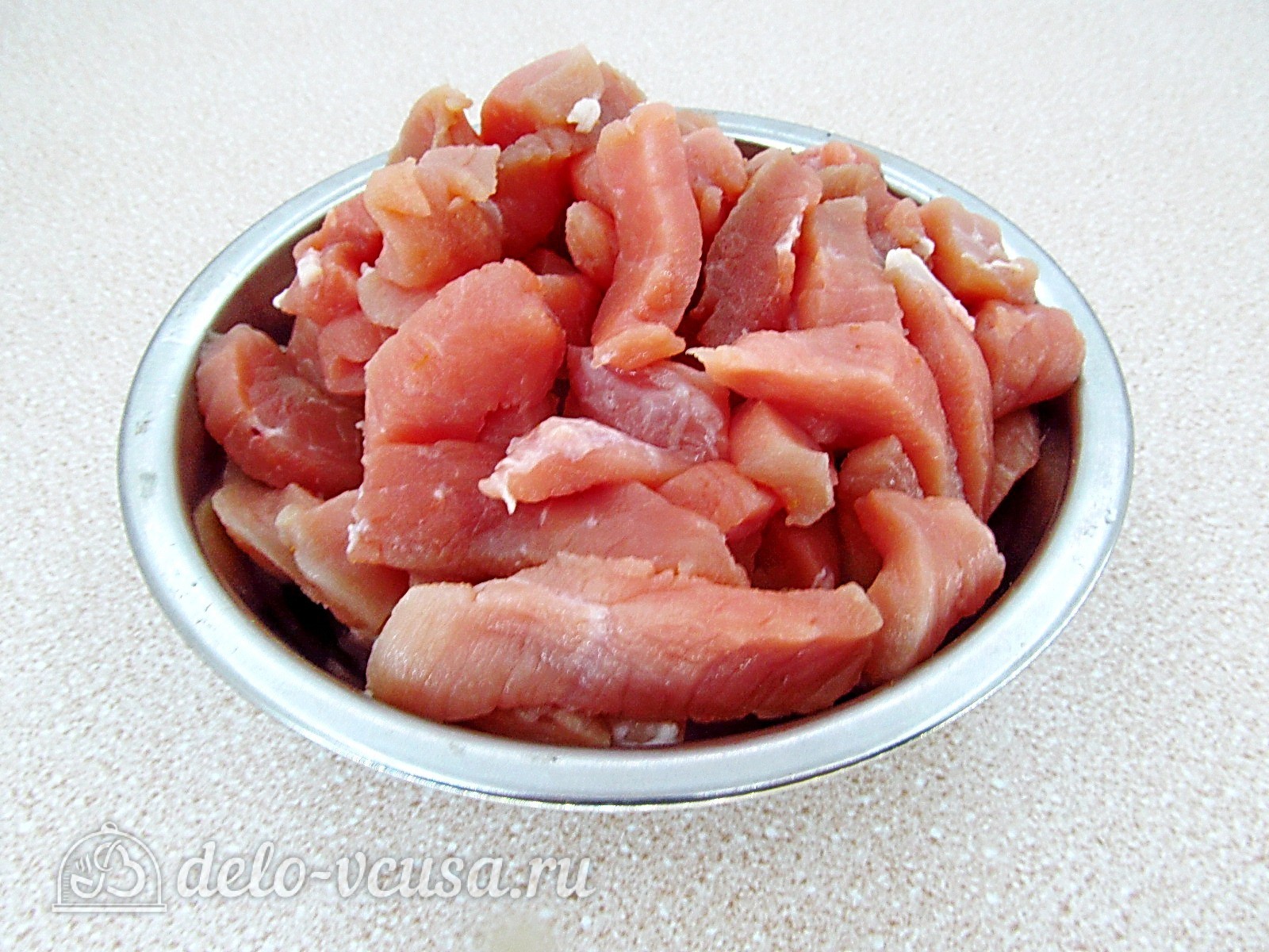 Шаг 1 приготовления Мясо по-китайски с овощами