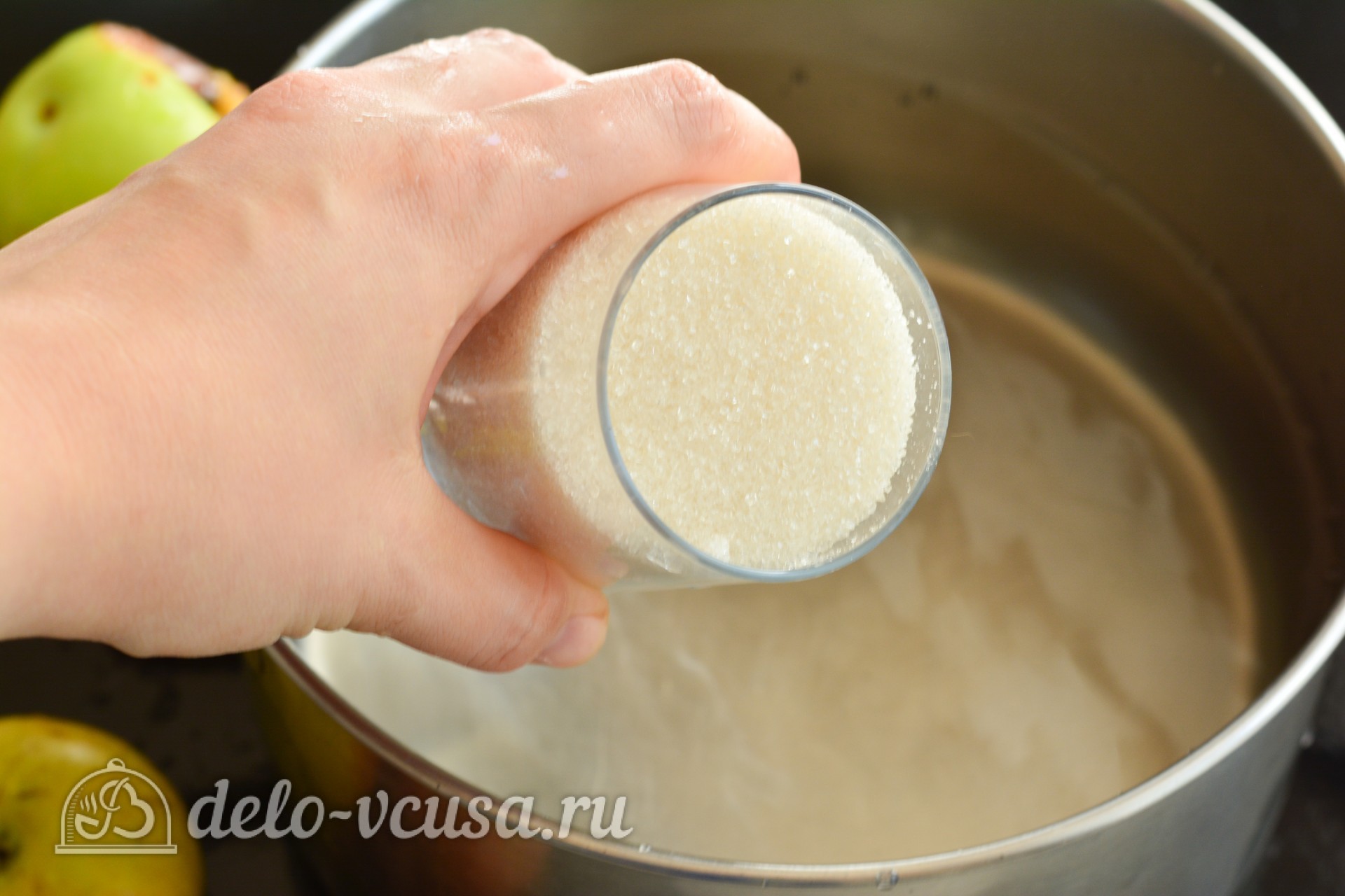 Шаг 2 приготовления Компот из яблок на зиму
