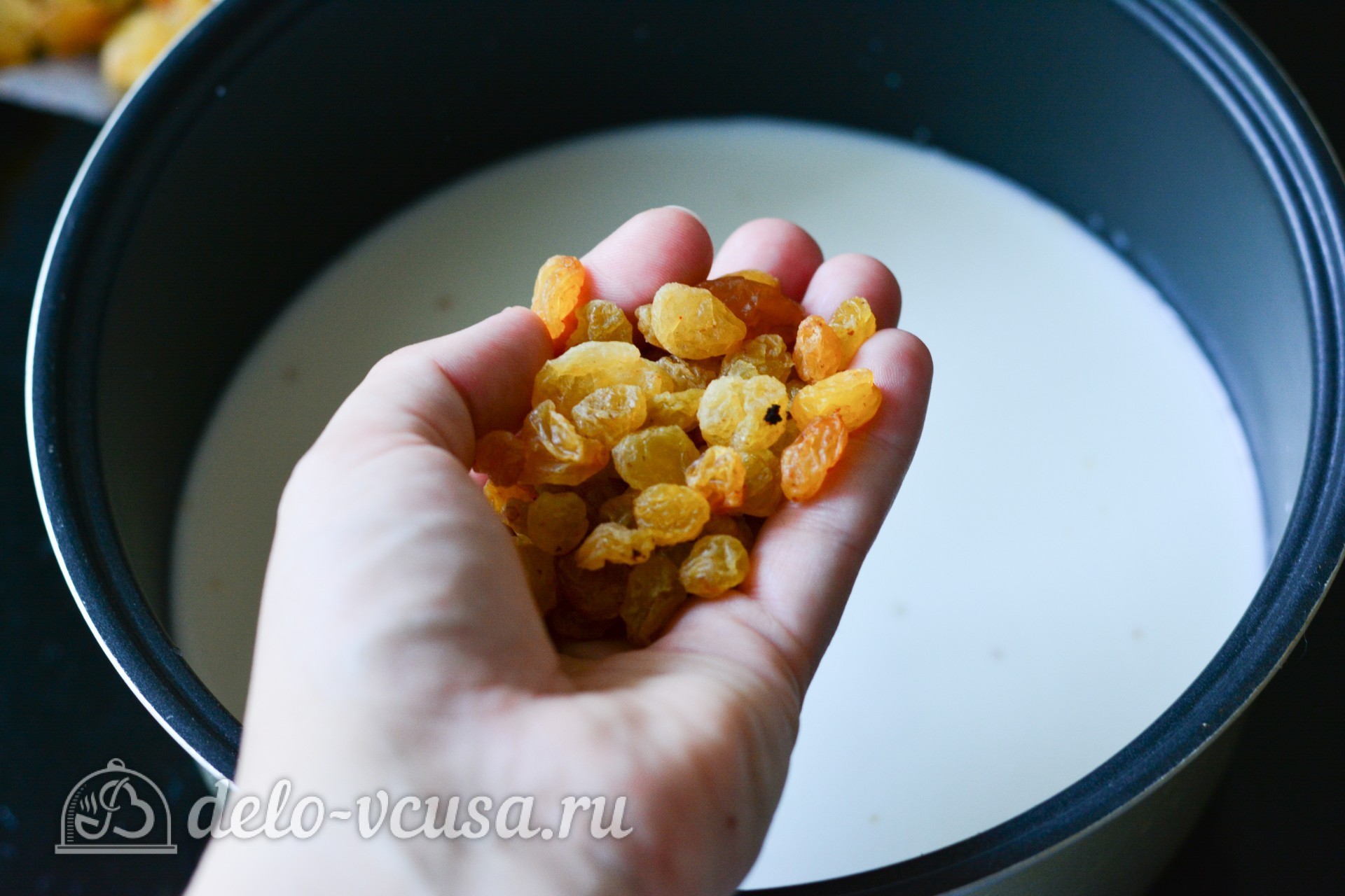 Шаг 3 приготовления Пшенная каша с изюмом на молоке