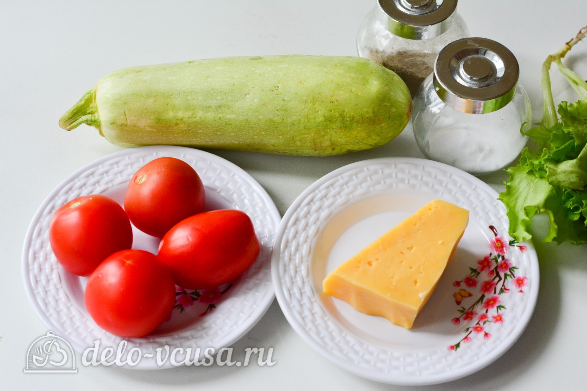 Ингредиенты Фаршированные кабачки с помидорами и сыром Фото ингредиенты Фаршированные кабачки с помидорами и сыром