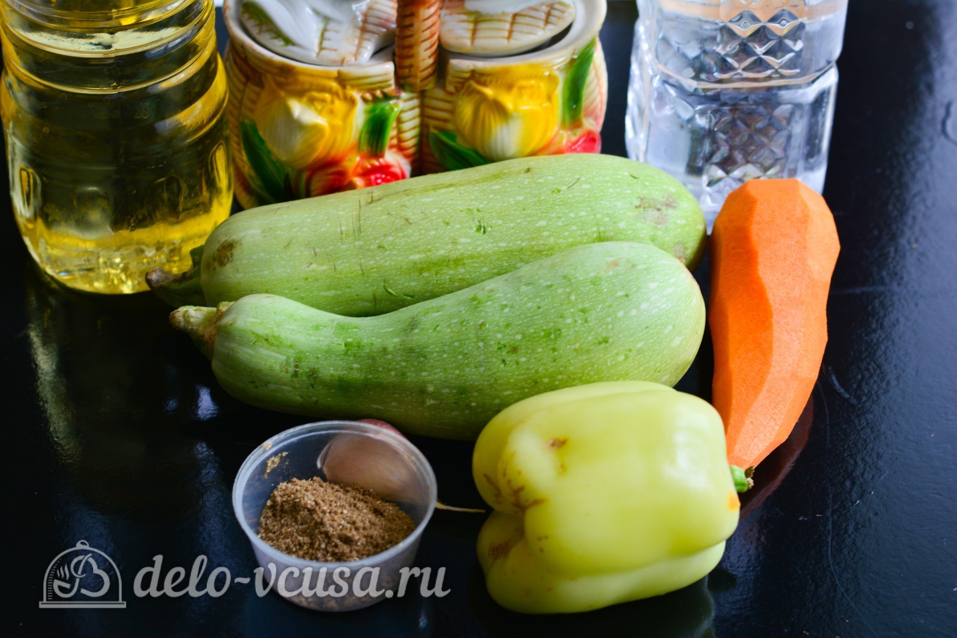 Ингредиенты Кабачки по-корейски Фото ингредиенты Кабачки по-корейски