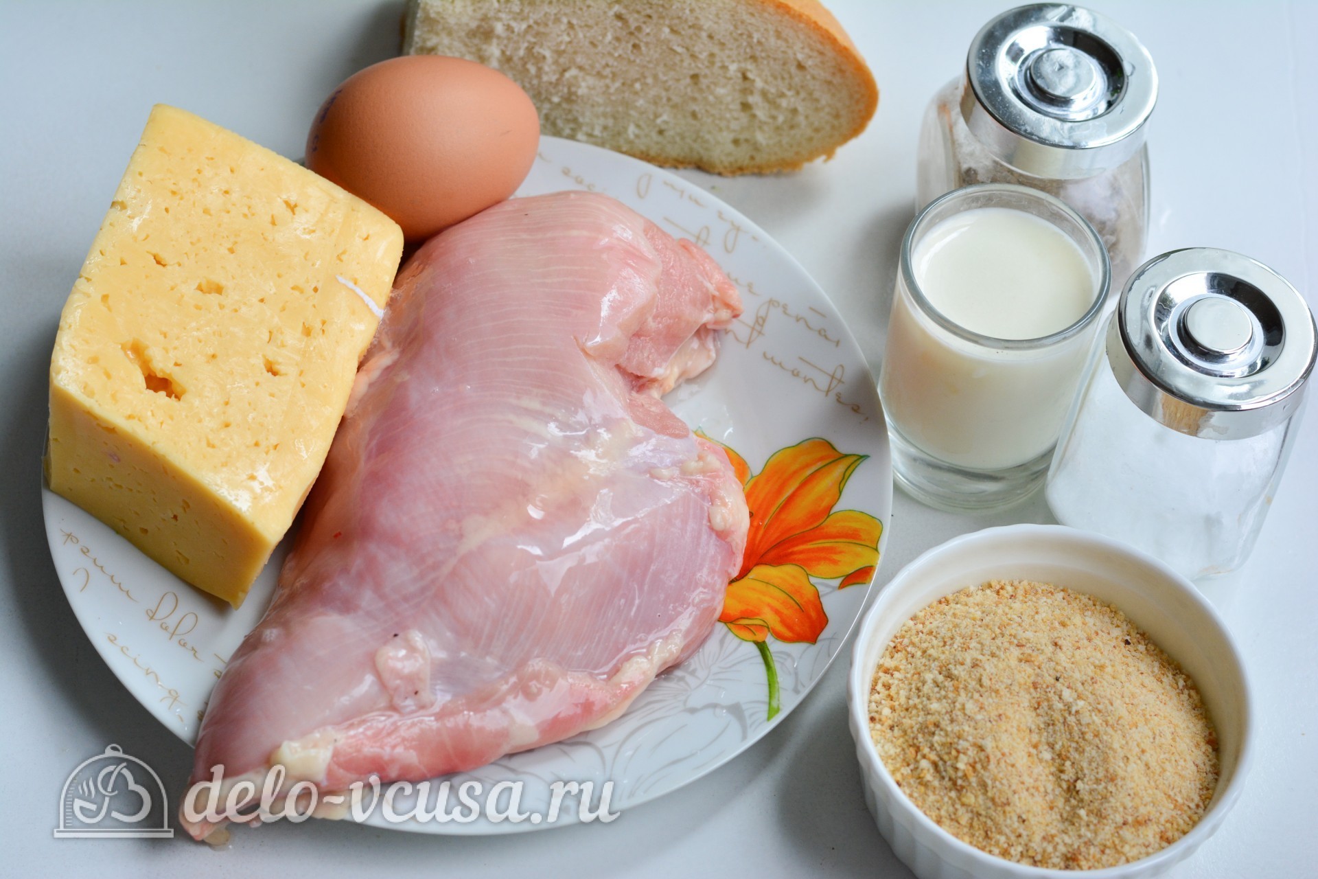 Ингредиенты Куриные котлеты с сыром внутри Фото ингредиенты Куриные котлеты с сыром внутри