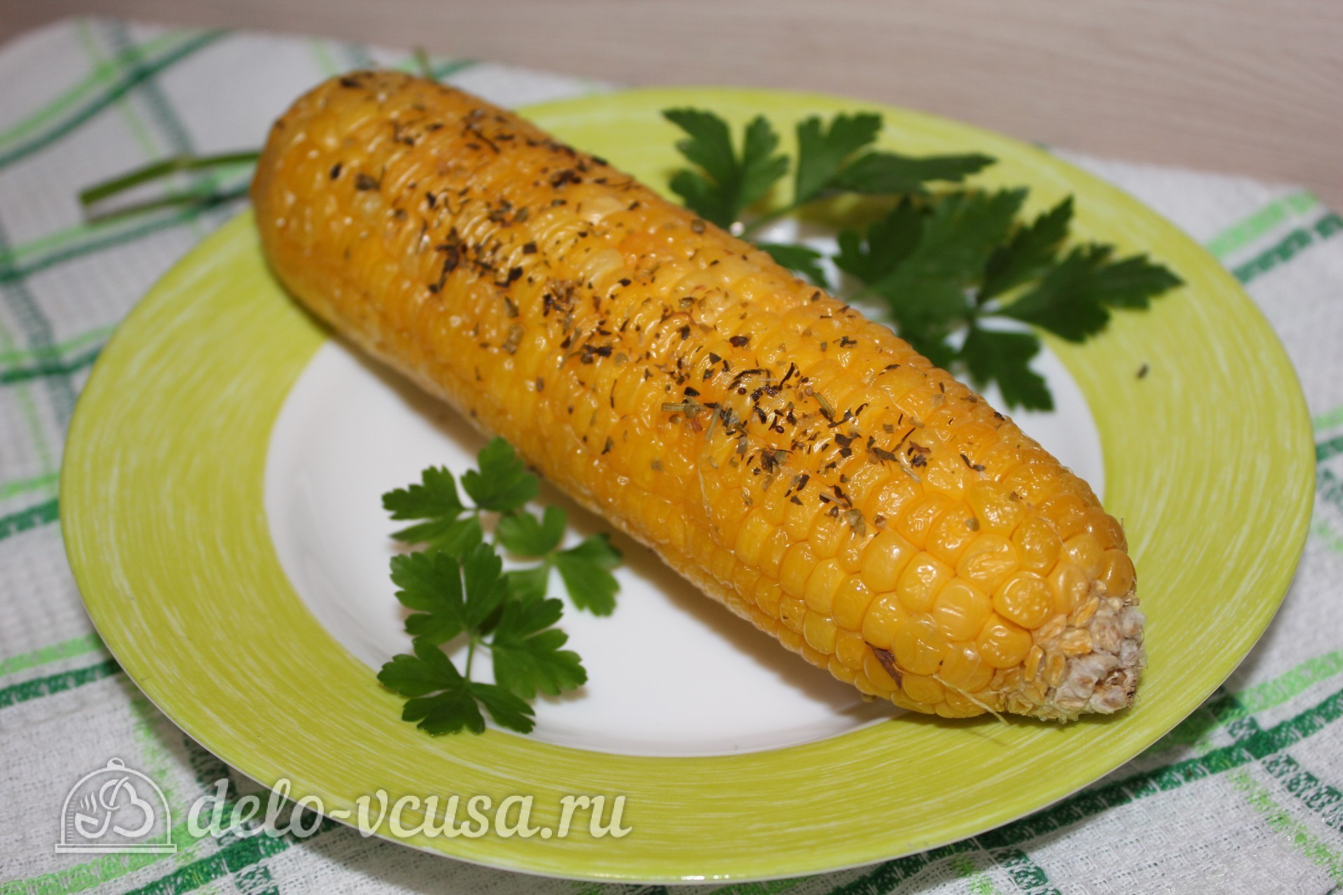 Обложка рецепта Запеченная кукуруза в фольге