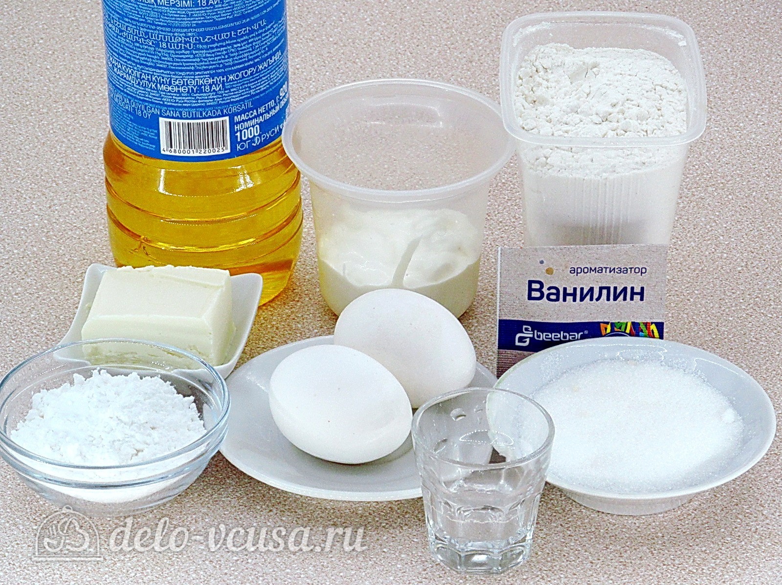 Ингредиенты Хворост на сметане Фото ингредиенты Хворост на сметане