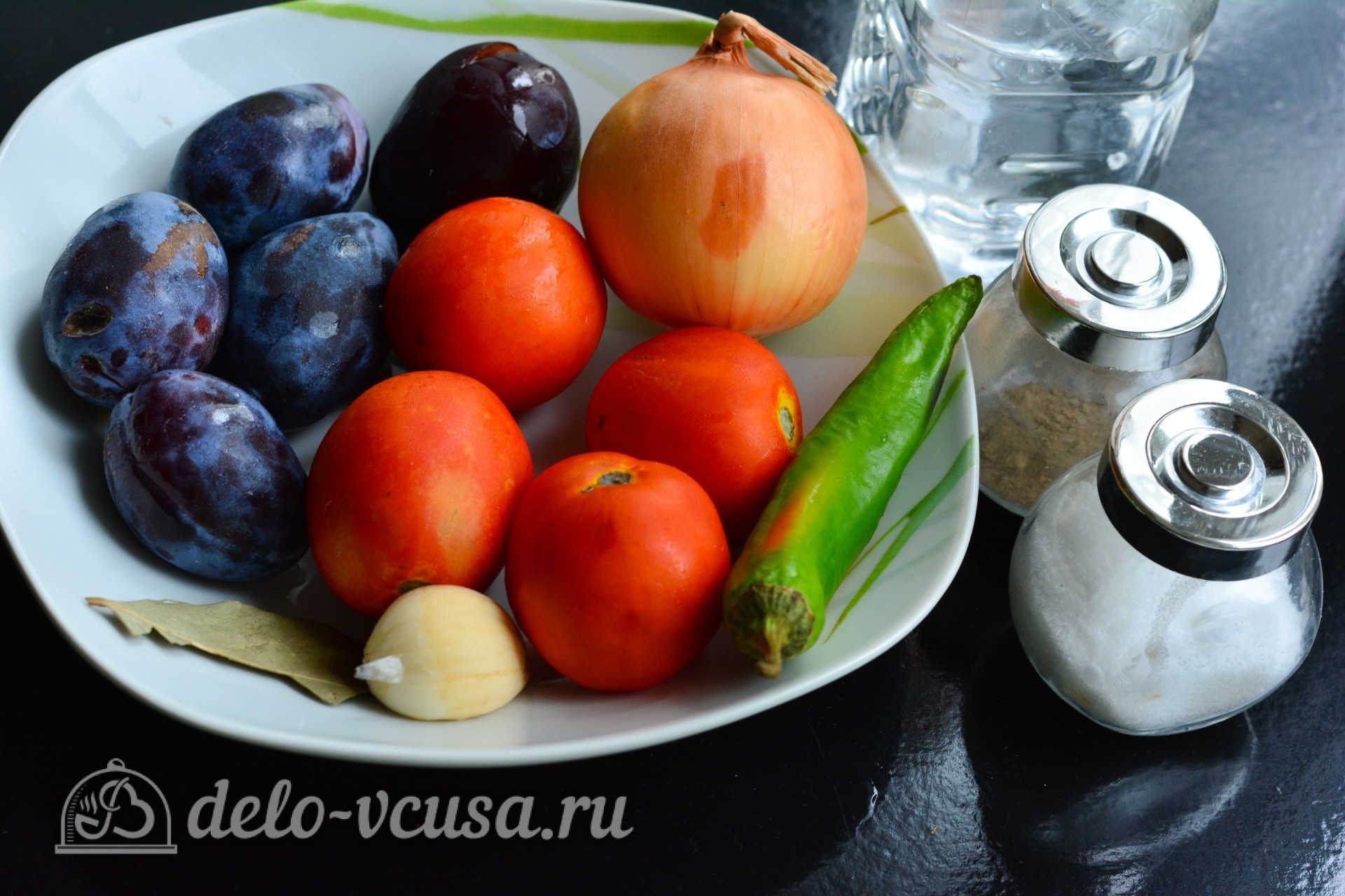 Ингредиенты Соус из сливы к мясу на зиму Фото ингредиенты Соус из сливы к мясу на зиму