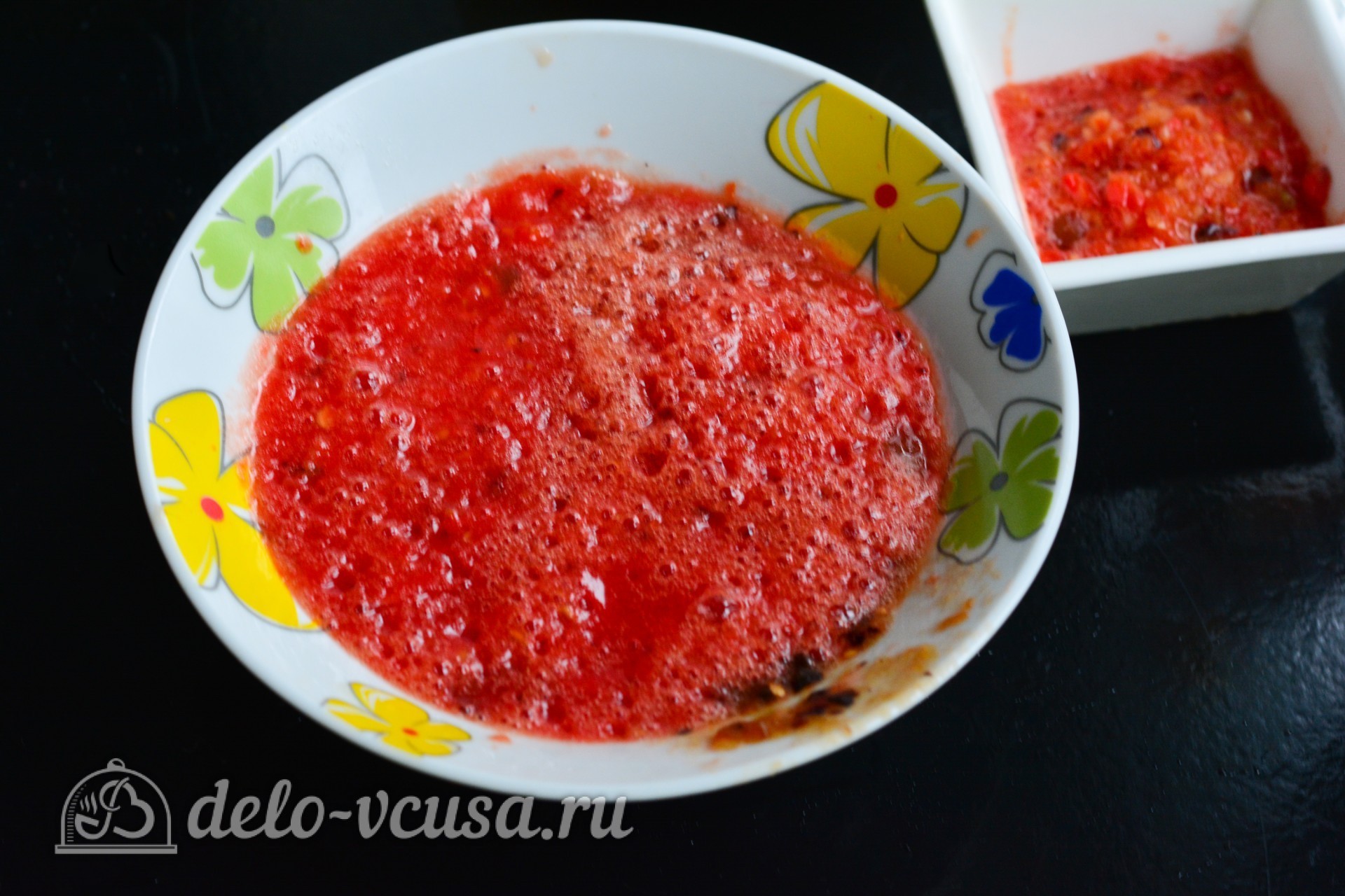 Шаг 1 приготовления Соус из сливы к мясу на зиму
