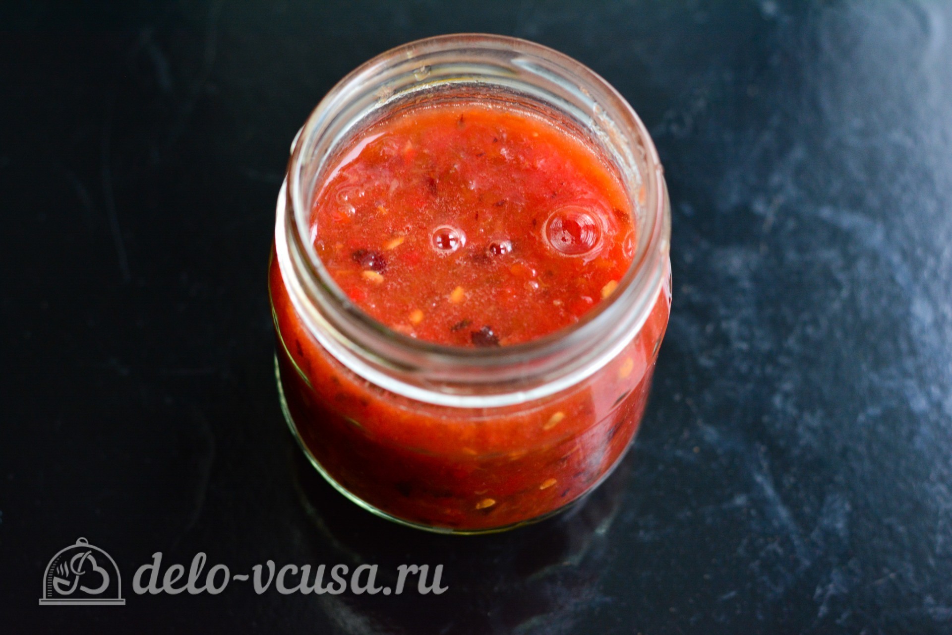 Шаг 7 приготовления Соус из сливы к мясу на зиму