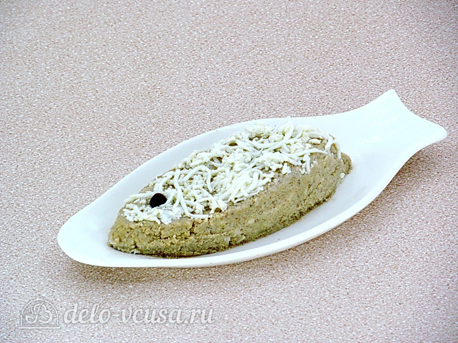 Шаг 7 приготовления Паштет из скумбрии с сыром