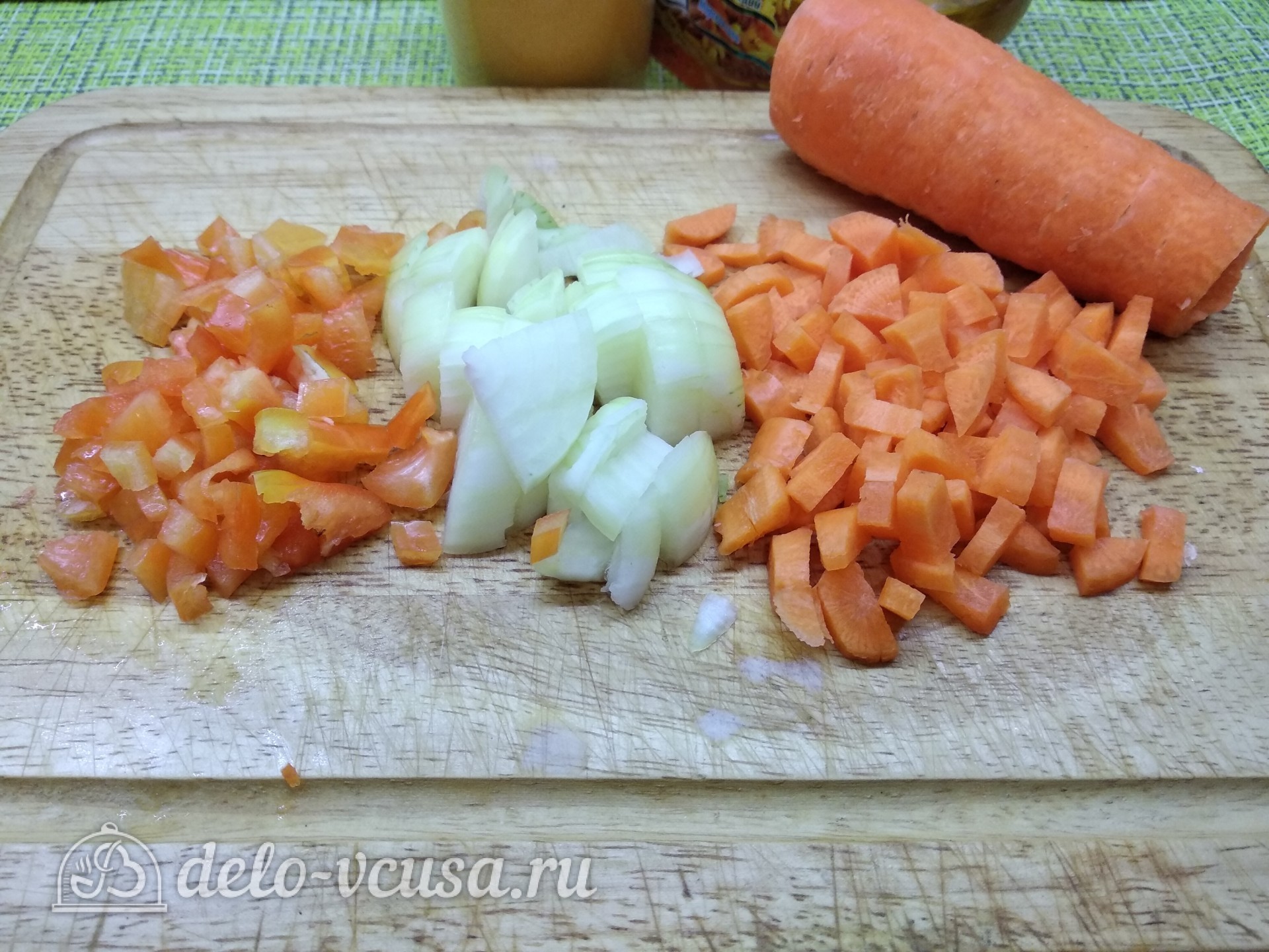 Шаг 2 приготовления Плов из баранины с чесноком