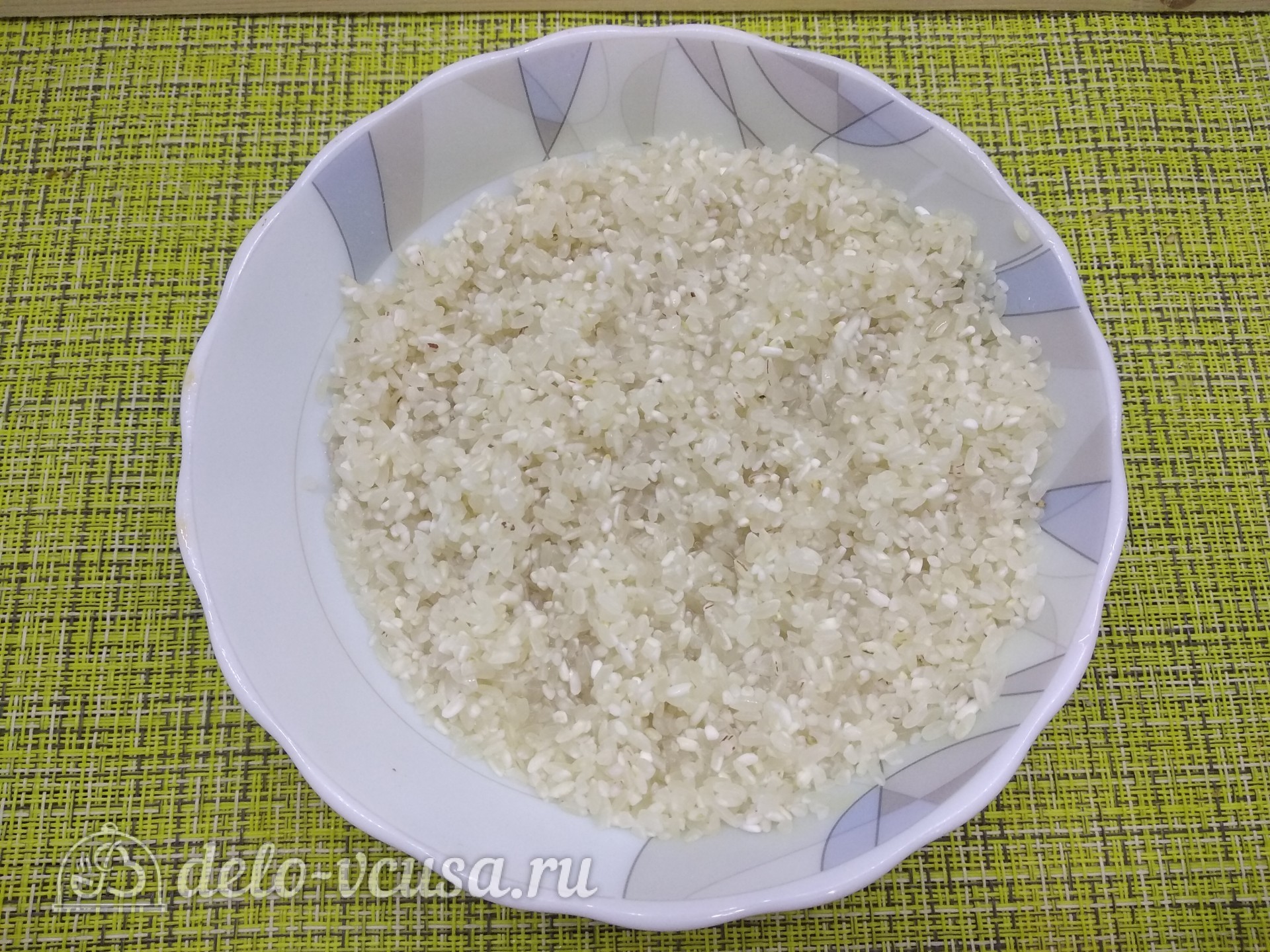 Шаг 4 приготовления Плов из баранины с чесноком
