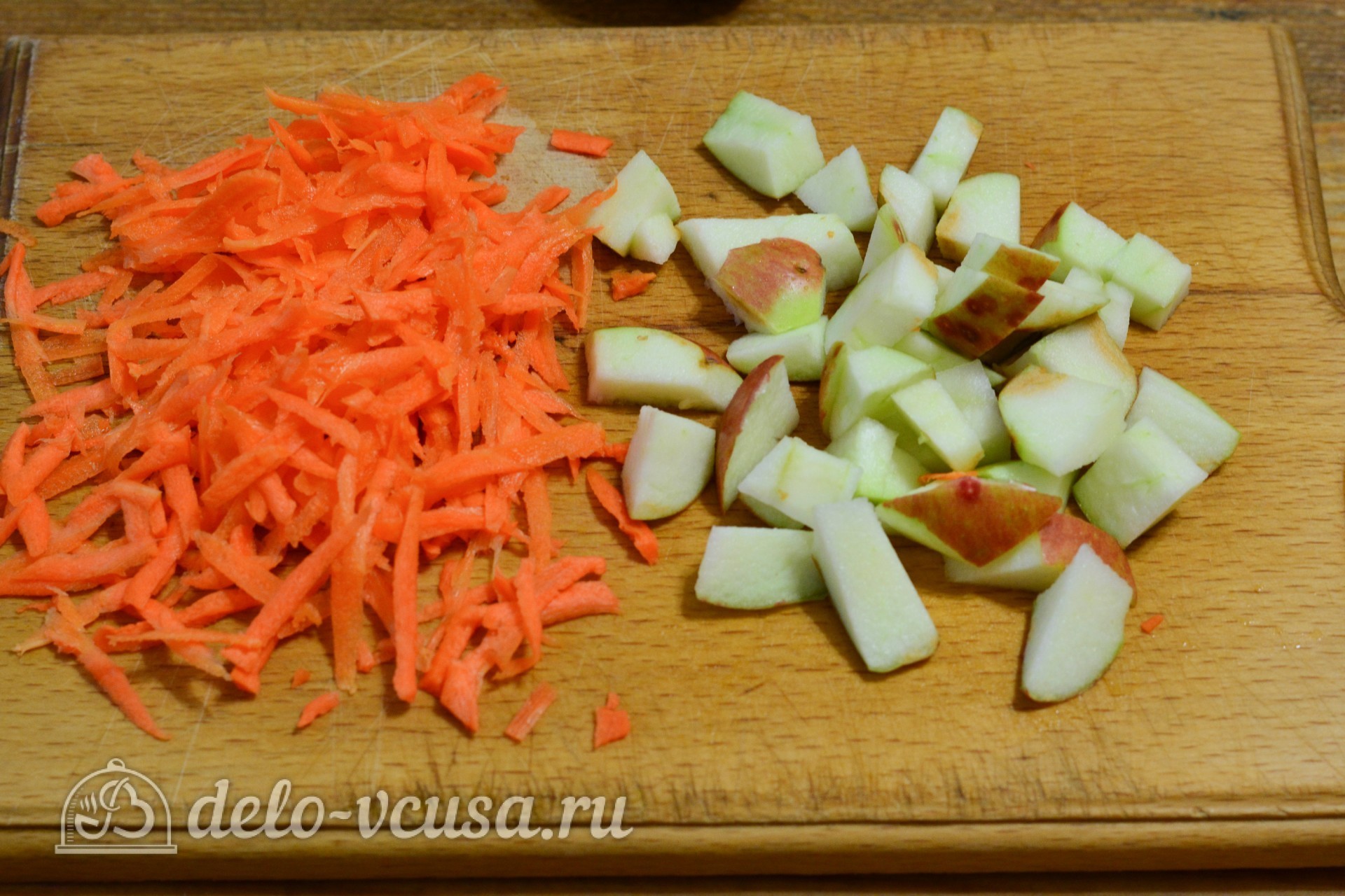 Шаг 1 приготовления Квашеная капуста с яблоками