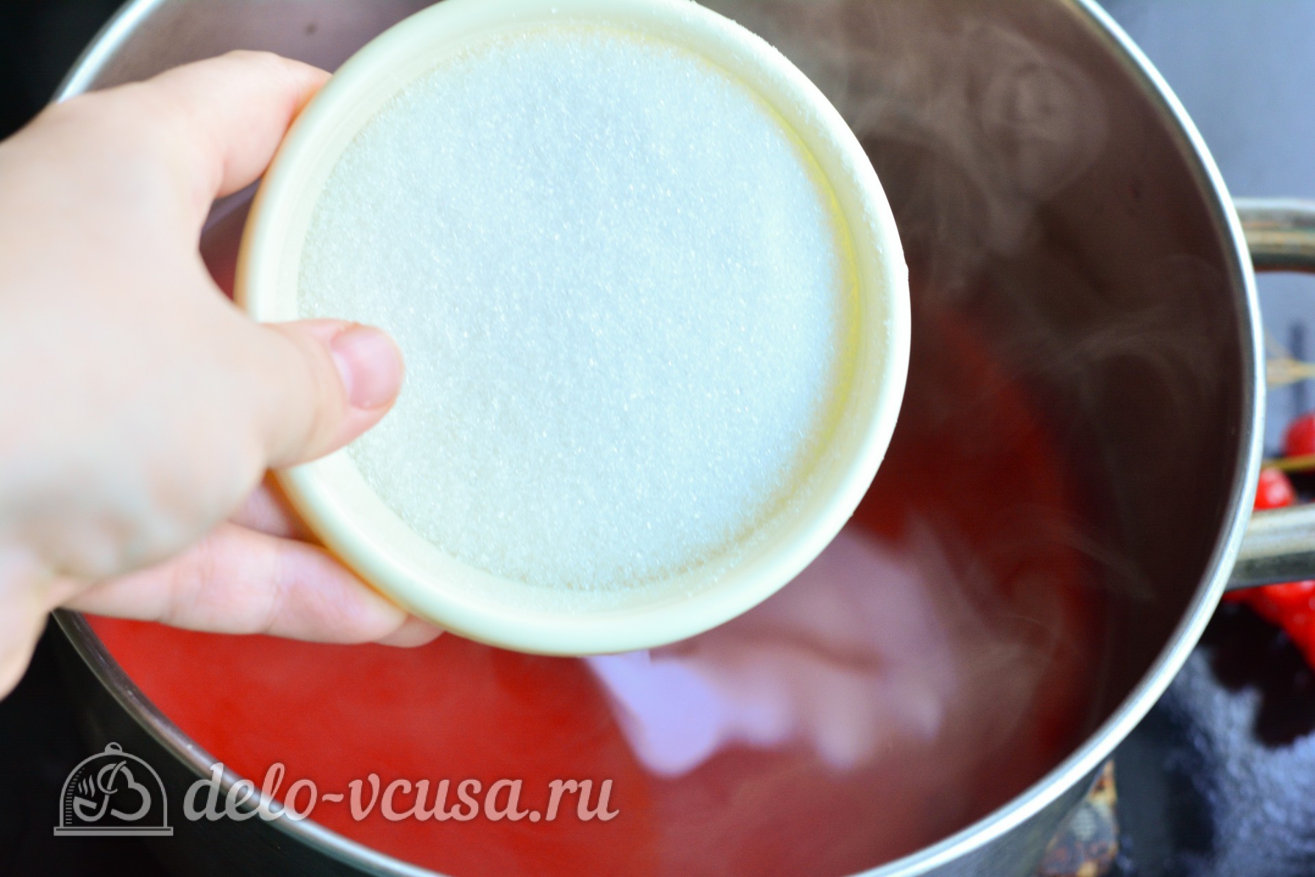 Шаг 2 приготовления Кисель из калины
