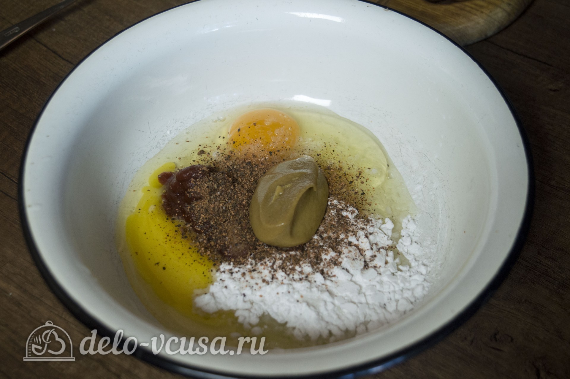 Шаг 2 приготовления Мясо в горчичном маринаде