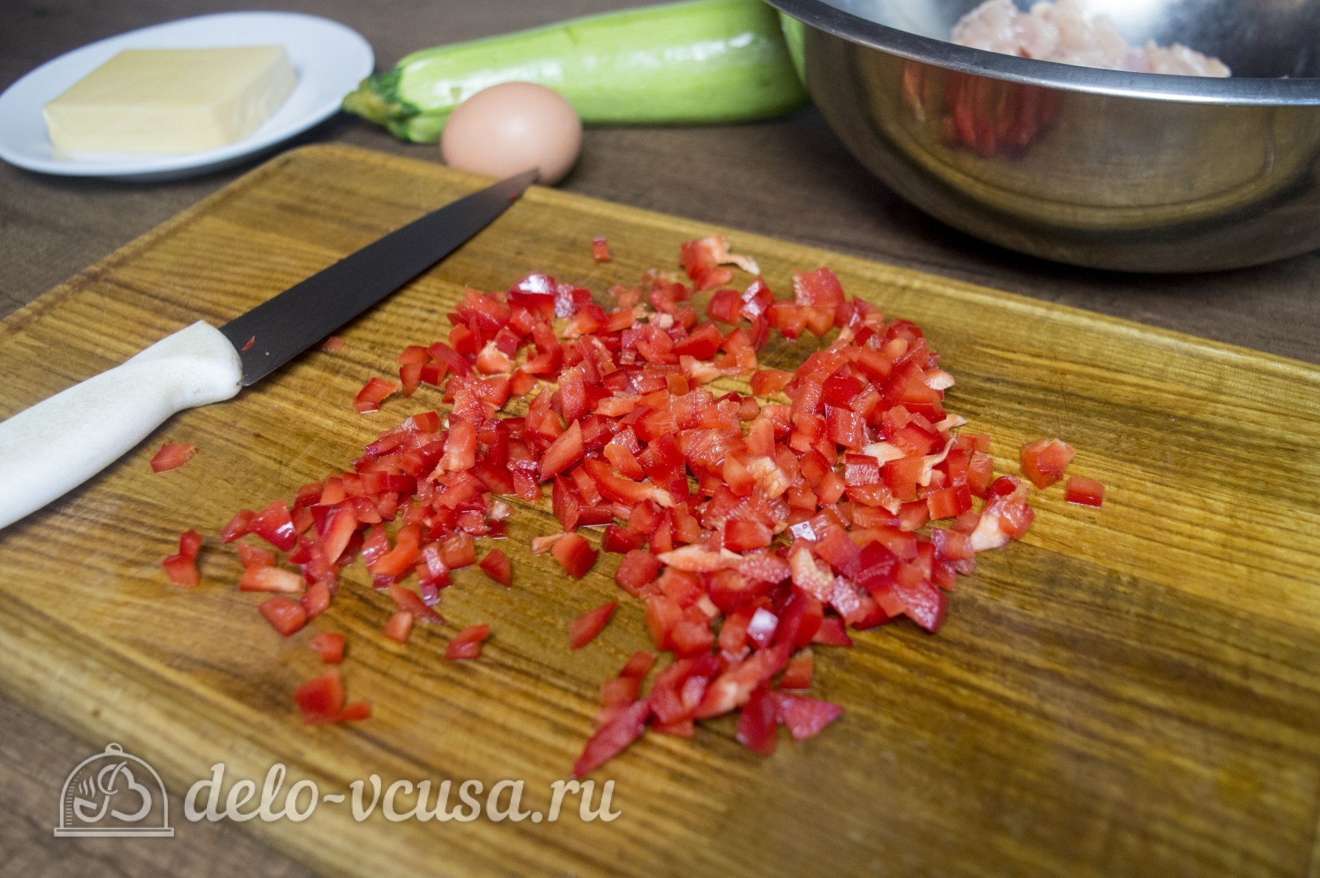 Шаг 2 приготовления Куриные котлеты с овощами и сыром