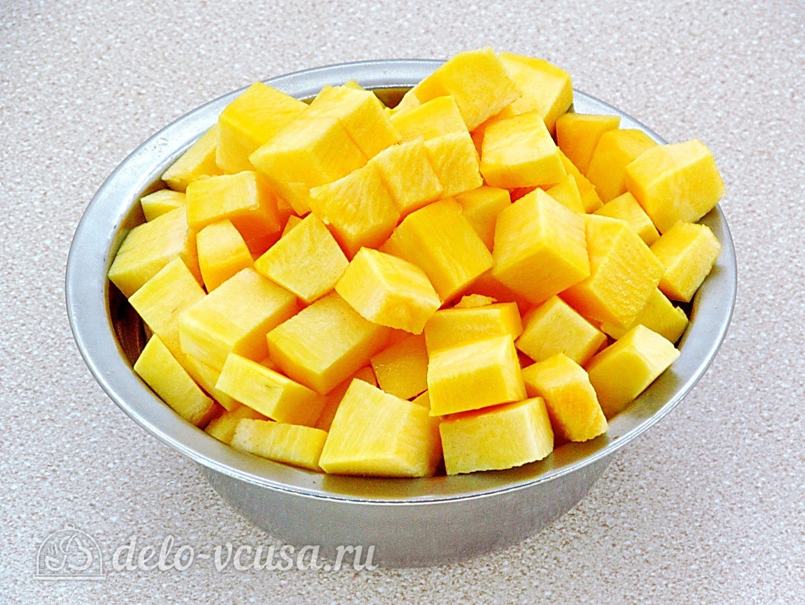 Шаг 2 приготовления Тыквенный суп-пюре со сливками
