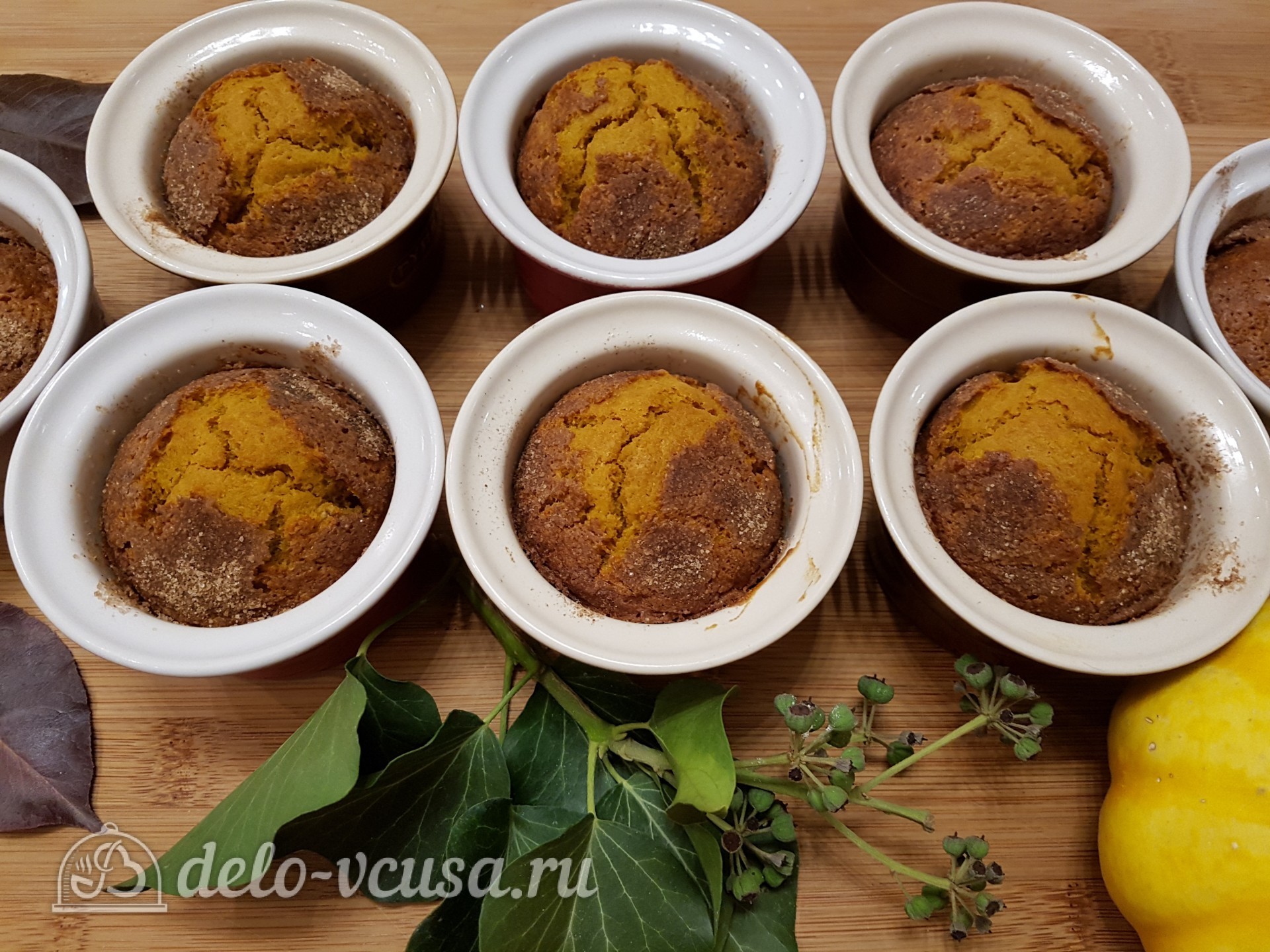 Шаг 11 приготовления Тыквенные маффины с овсяной мукой