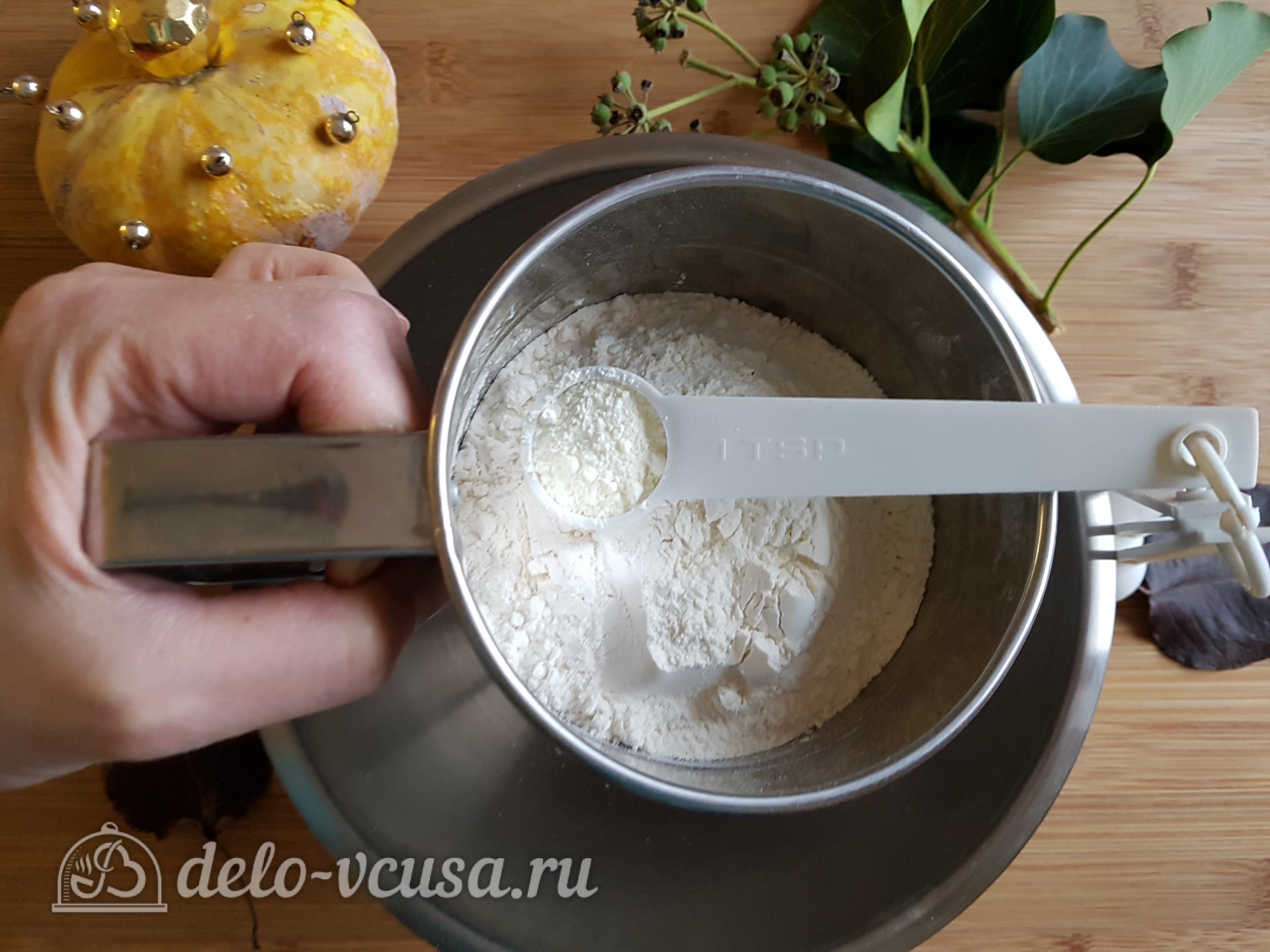 Шаг 2 приготовления Тыквенные маффины с овсяной мукой