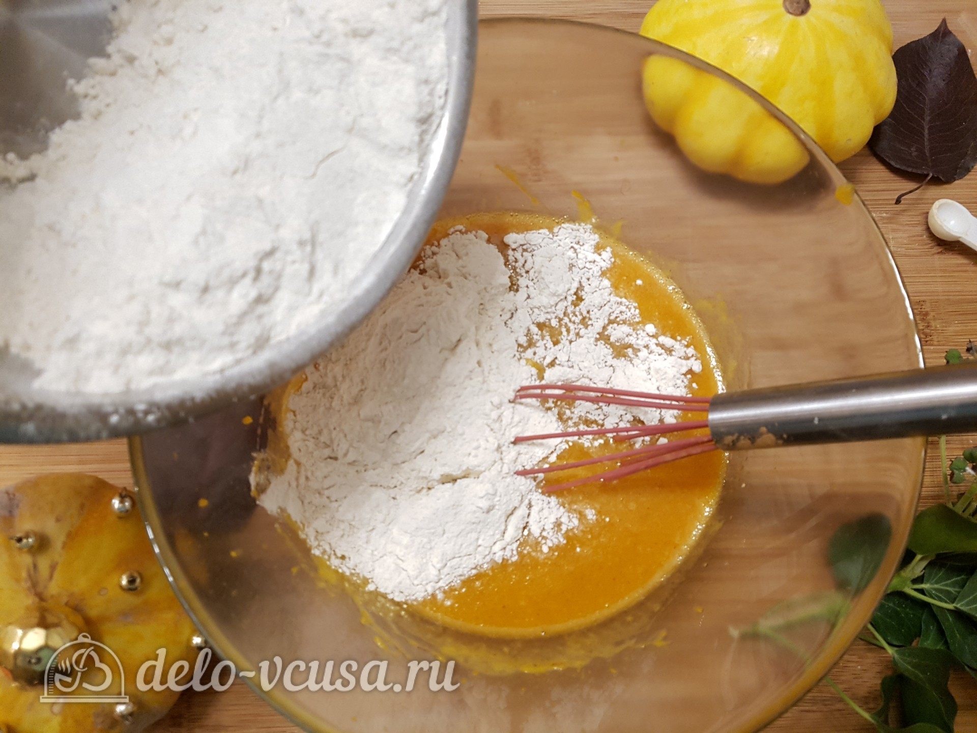 Шаг 7 приготовления Тыквенные маффины с овсяной мукой