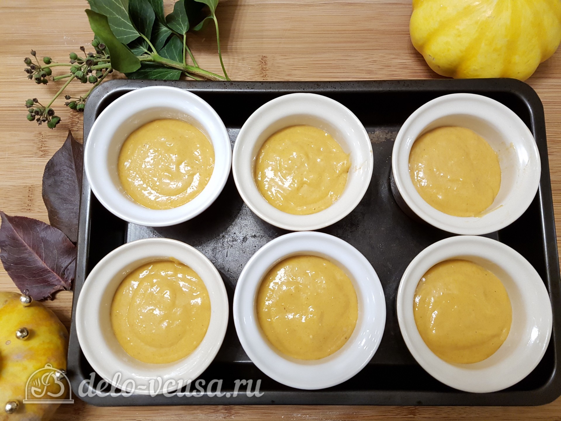 Шаг 8 приготовления Тыквенные маффины с овсяной мукой