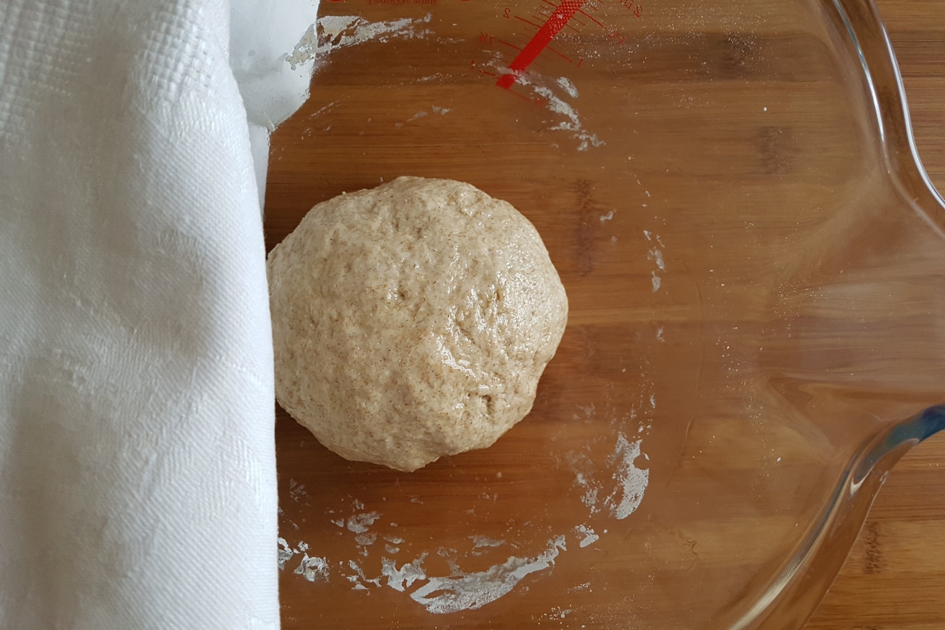 Шаг 8 приготовления Пита с цельнозерновой мукой