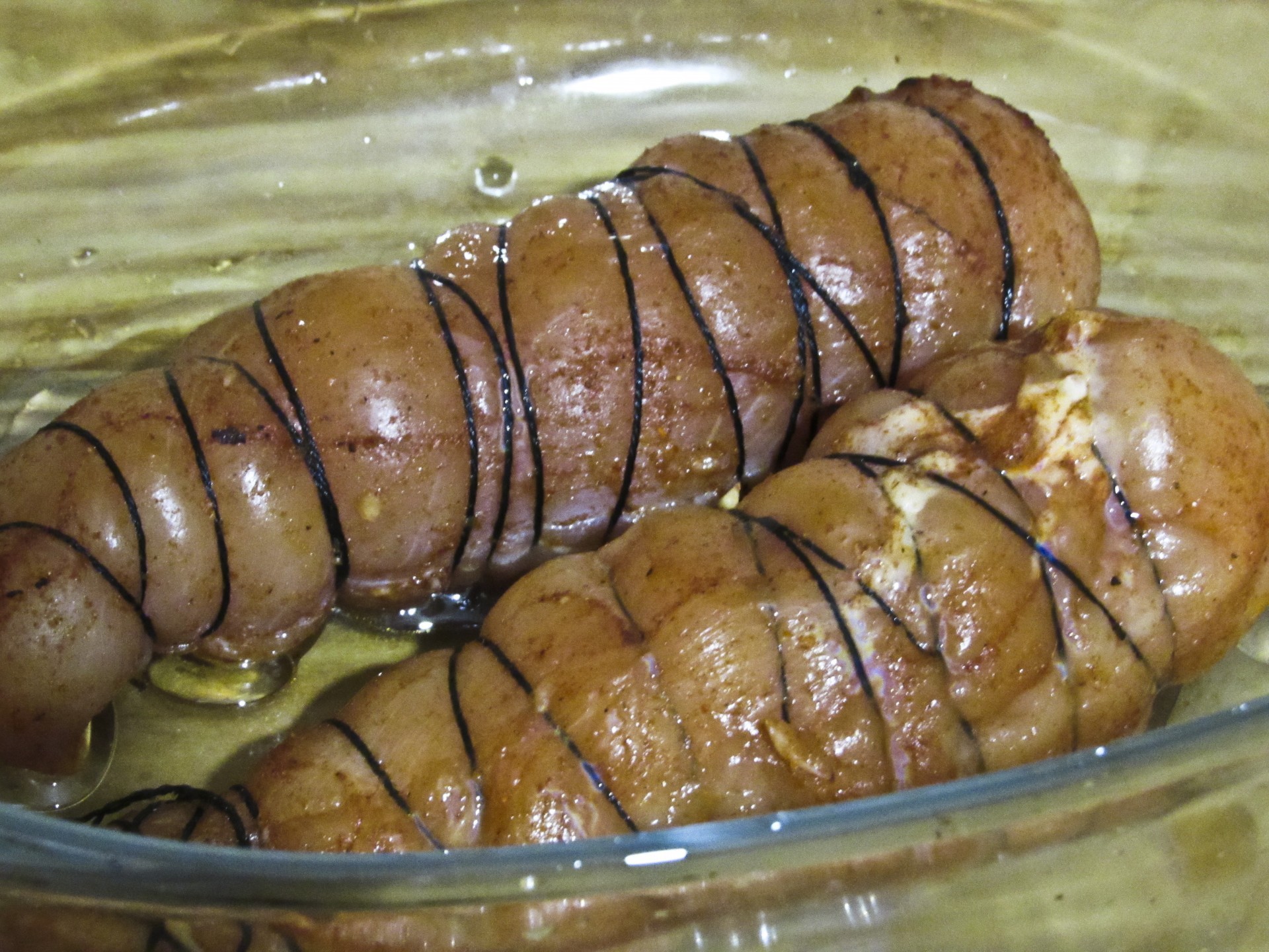Шаг 8 приготовления Бастурма из куриной грудки в духовке