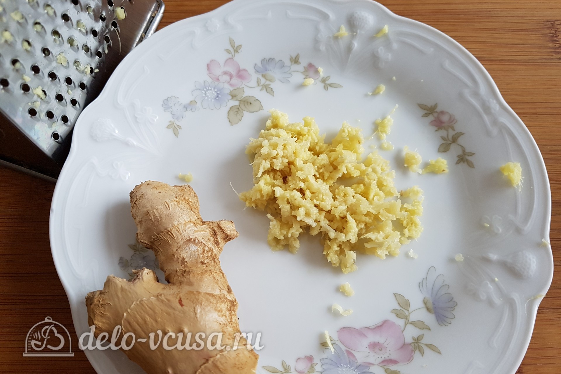 Шаг 1 приготовления Имбирный пирог с яблоками