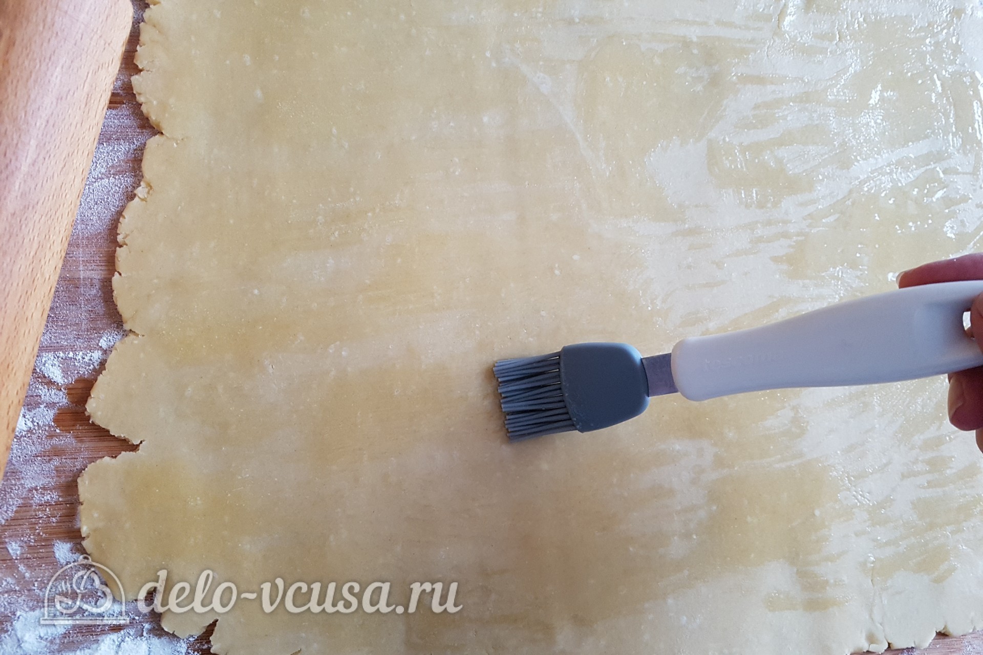 Шаг 6 приготовления Имбирный пирог с яблоками