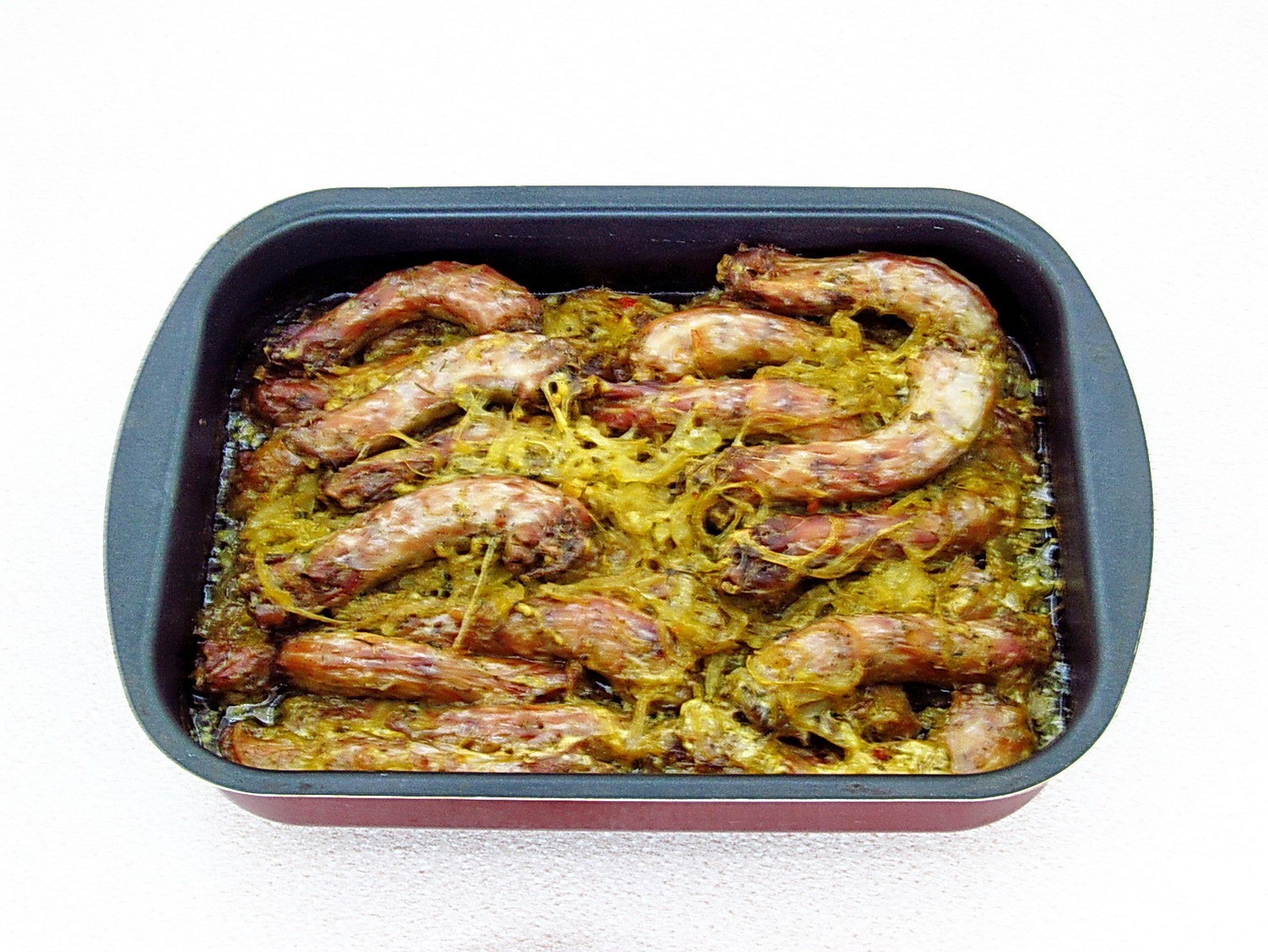 Шаг 9 приготовления Куриные шейки в духовке и пикантный соус