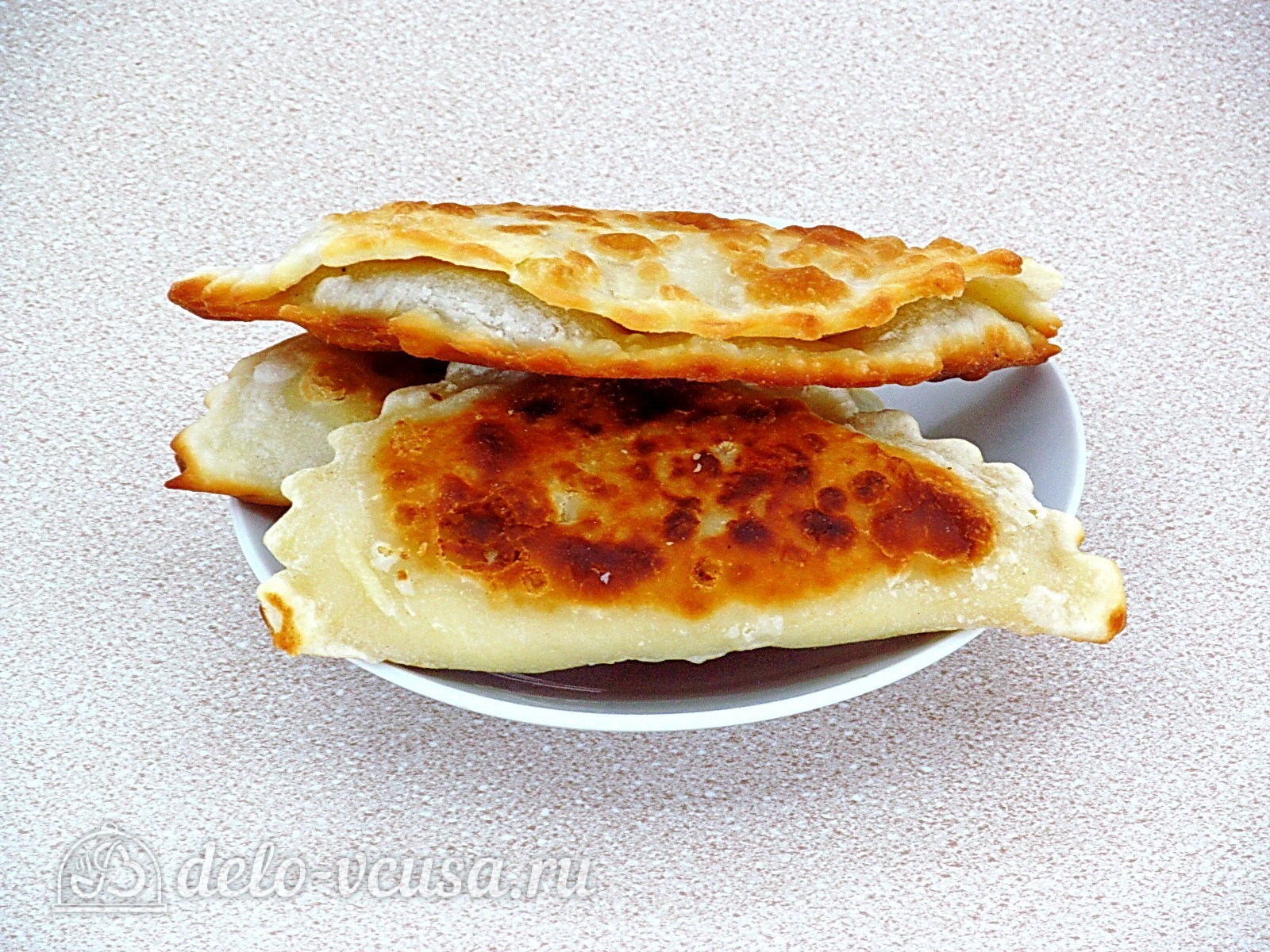 Шаг 11 приготовления Кыстыбый с картошкой