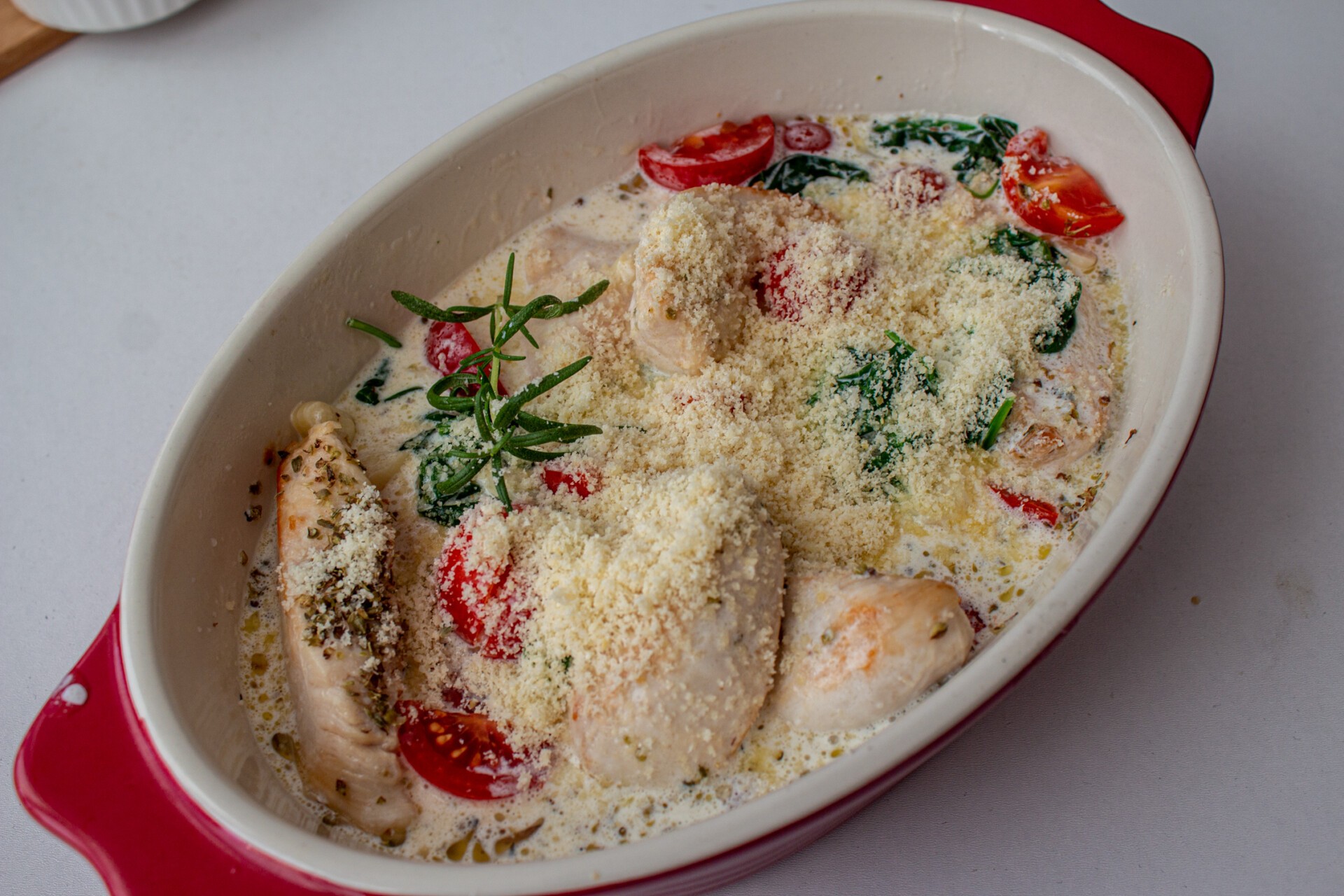 Шаг 8 приготовления Курица по-тоскански