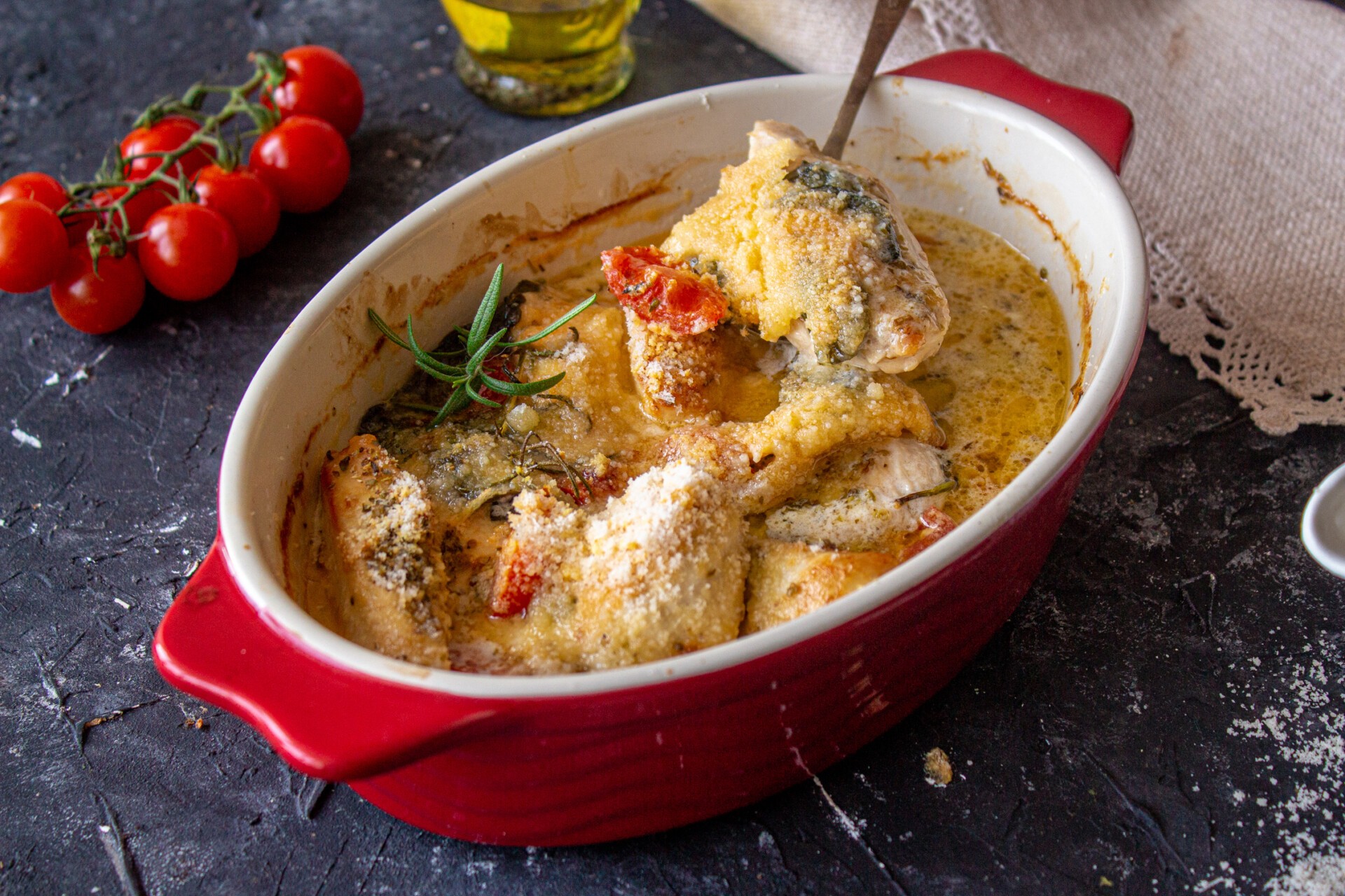 Шаг 9 приготовления Курица по-тоскански