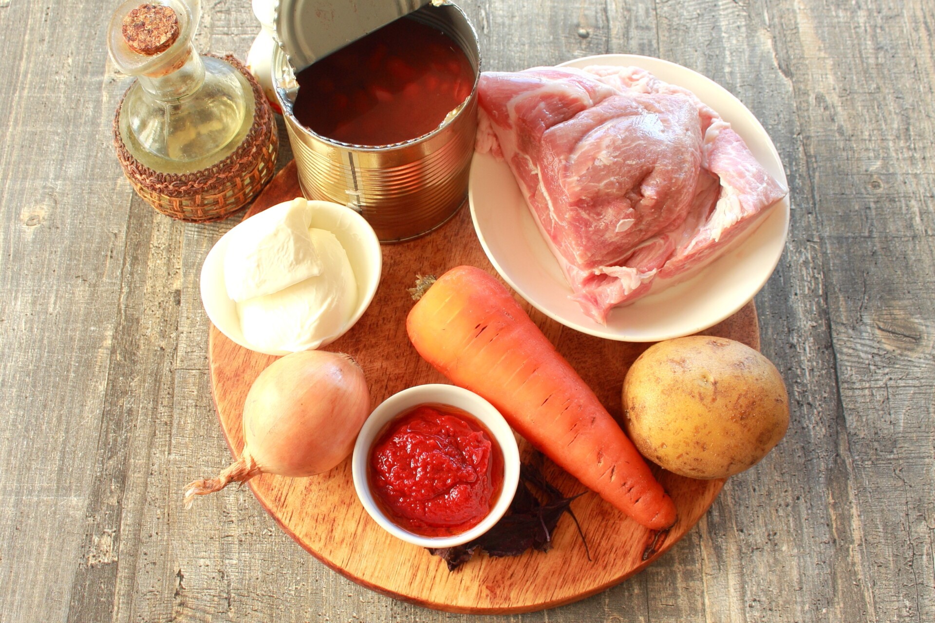 Ингредиенты Овощное рагу с фасолью и мясом Фото ингредиенты Овощное рагу с фасолью и мясом