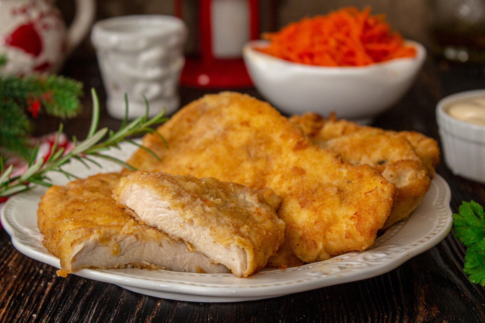 Шаг 8 приготовления Куриные отбивные в панировочных сухарях