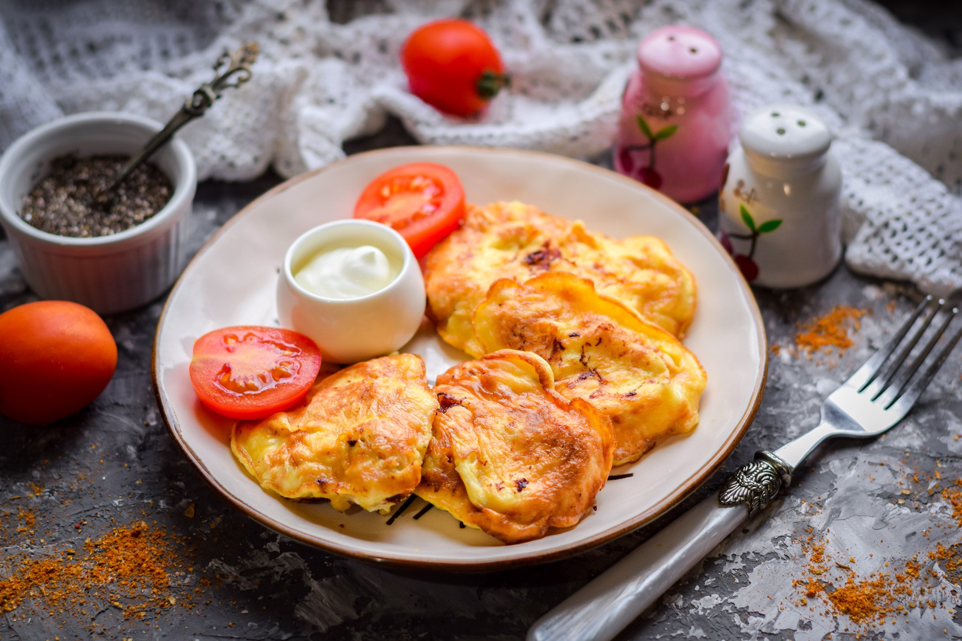 Шаг 8 приготовления Куриное филе в сметанном кляре