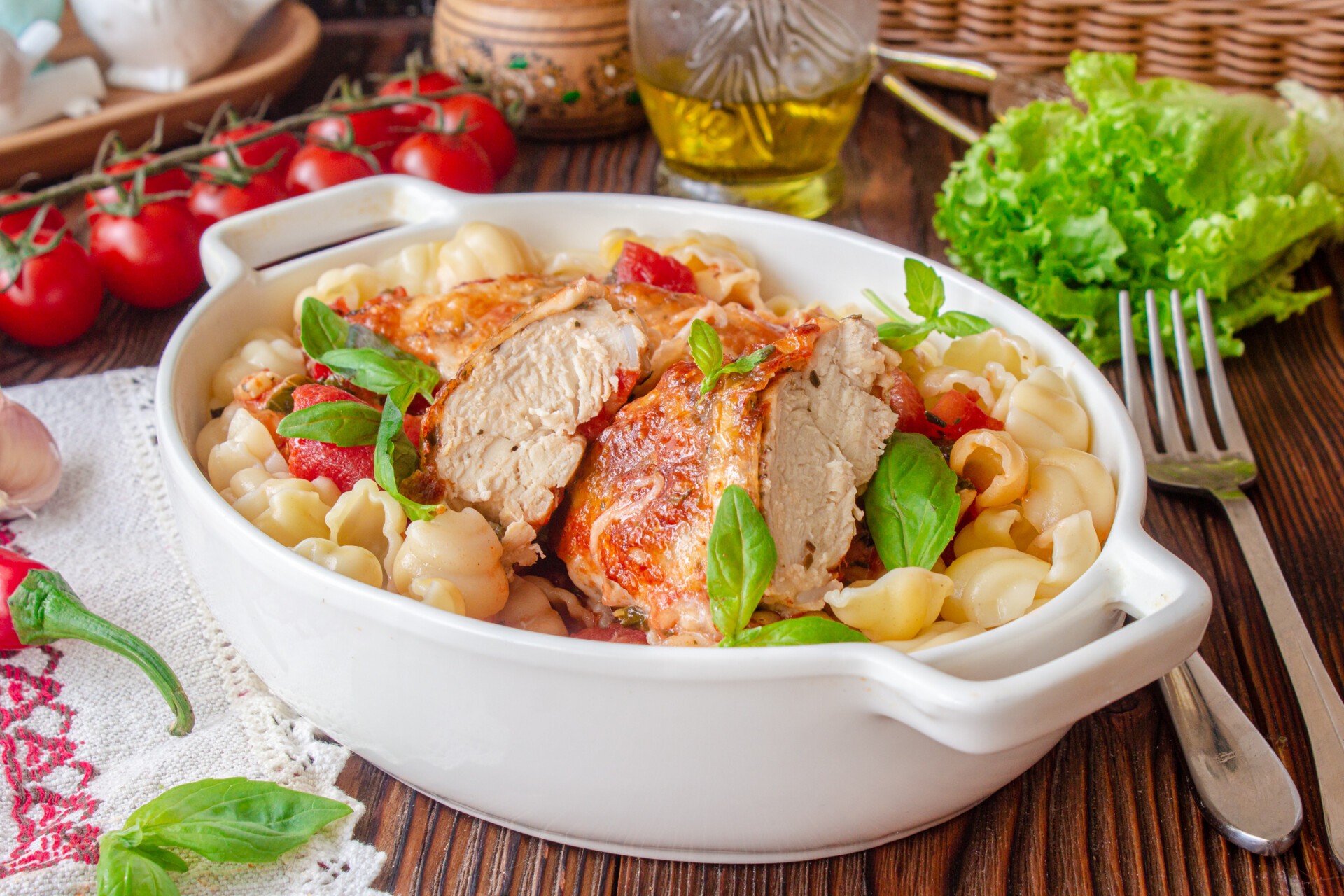 Шаг 10 приготовления Куриные грудки в итальянском стиле