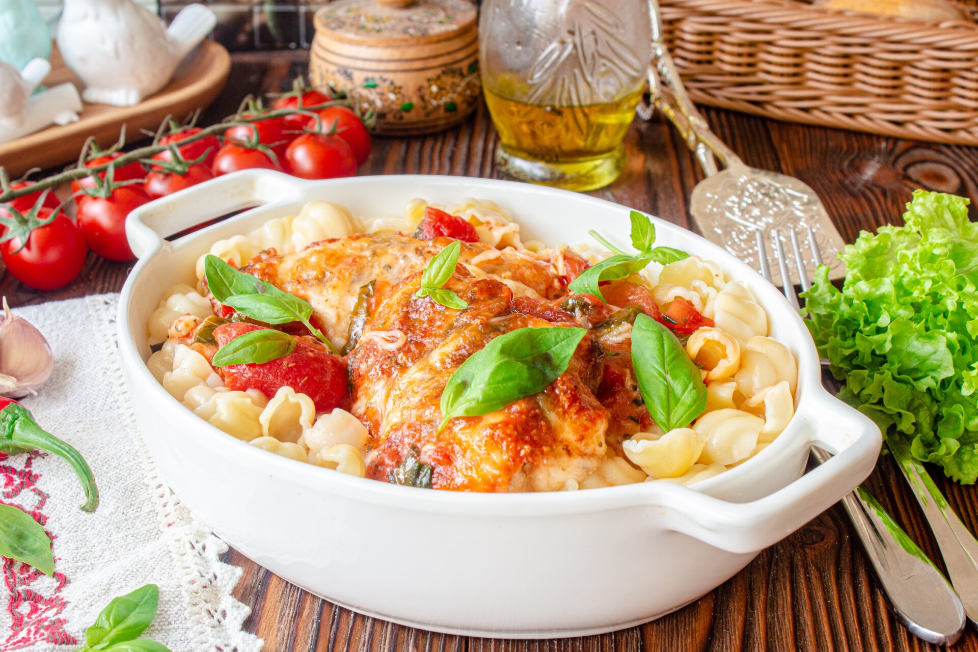 Шаг 9 приготовления Куриные грудки в итальянском стиле