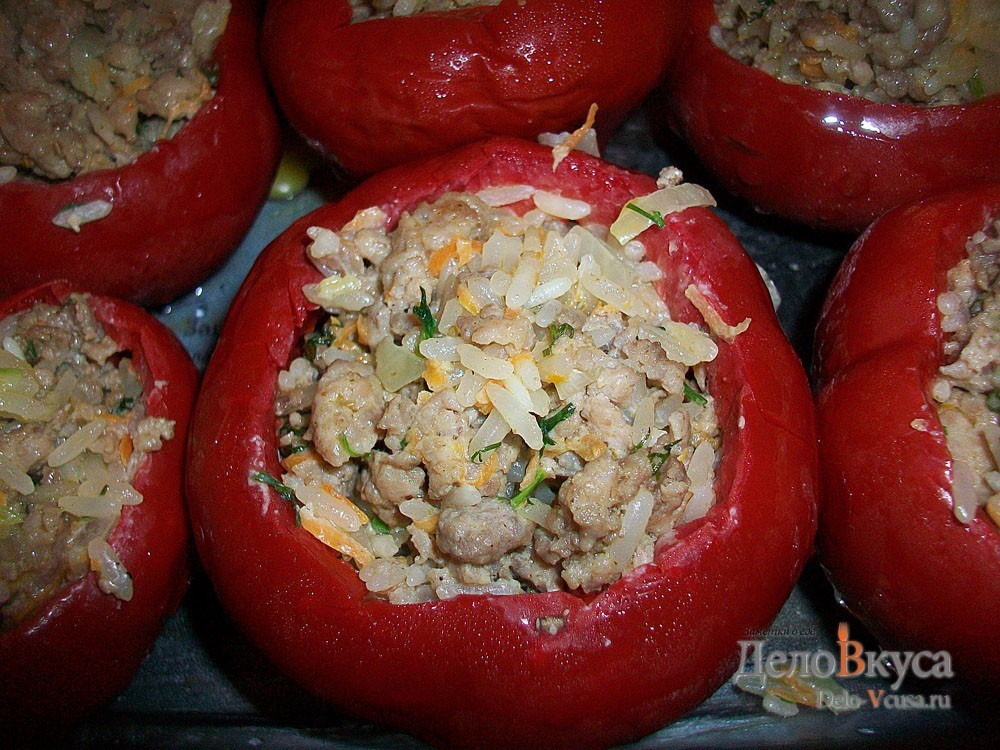 Обложка рецепта Фаршированные перцы. Перцы фаршированные мясным фаршем
