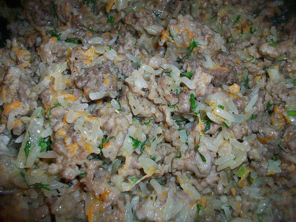 Шаг 10 приготовления Фаршированные перцы. Перцы фаршированные мясным фаршем