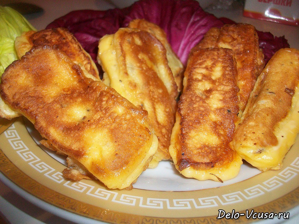Шаг 8 приготовления Сыр в кляре
